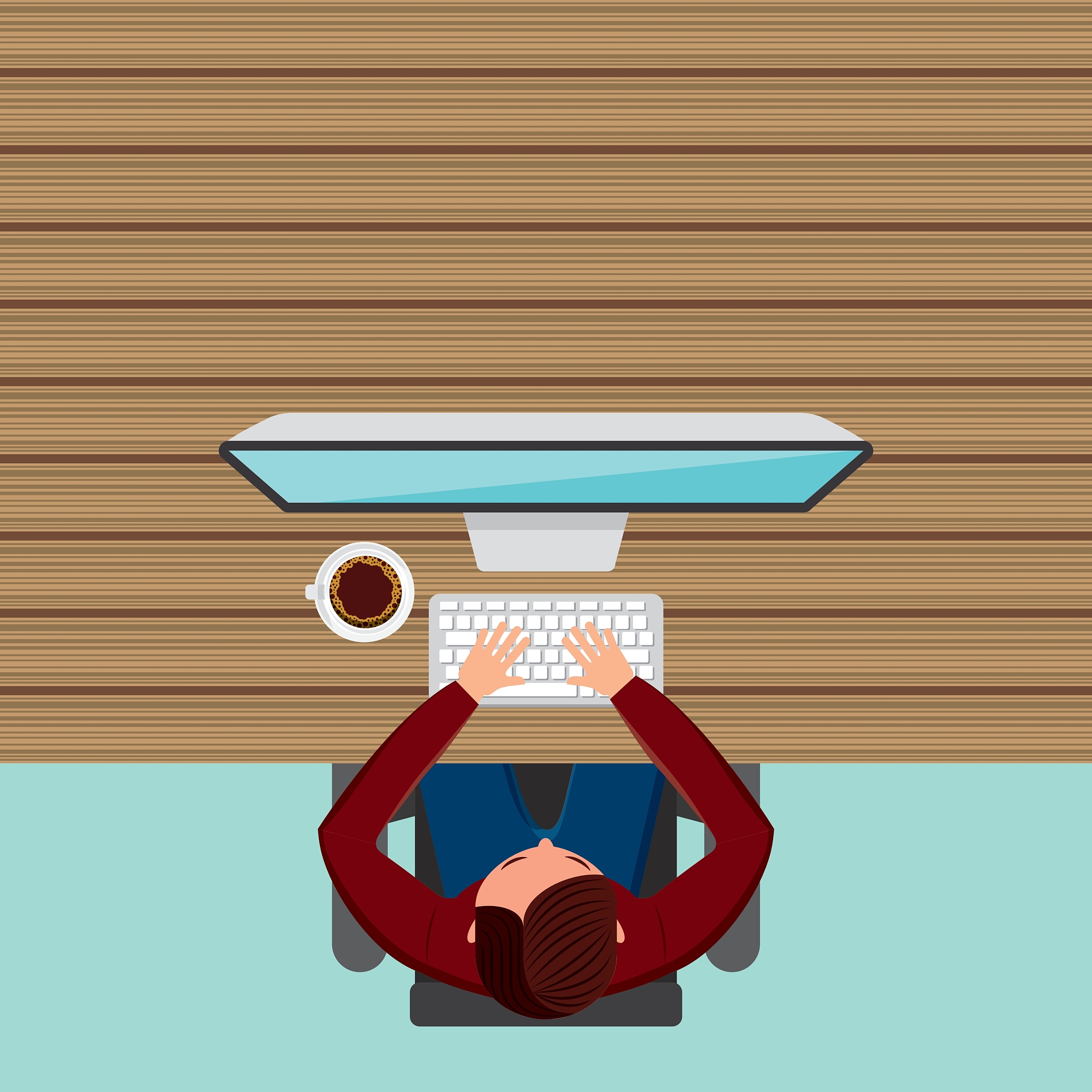 cartoon and computer icon blog concept