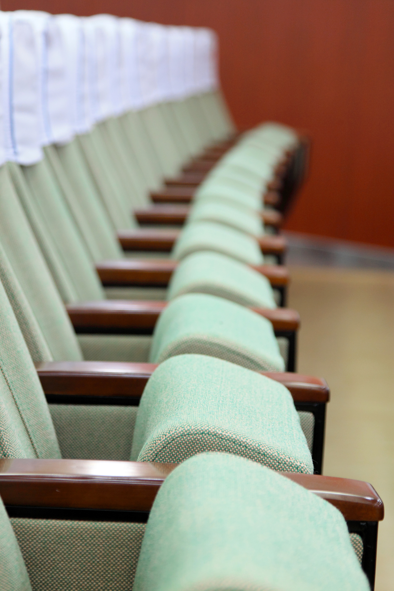 green chair in the auditorium, north china