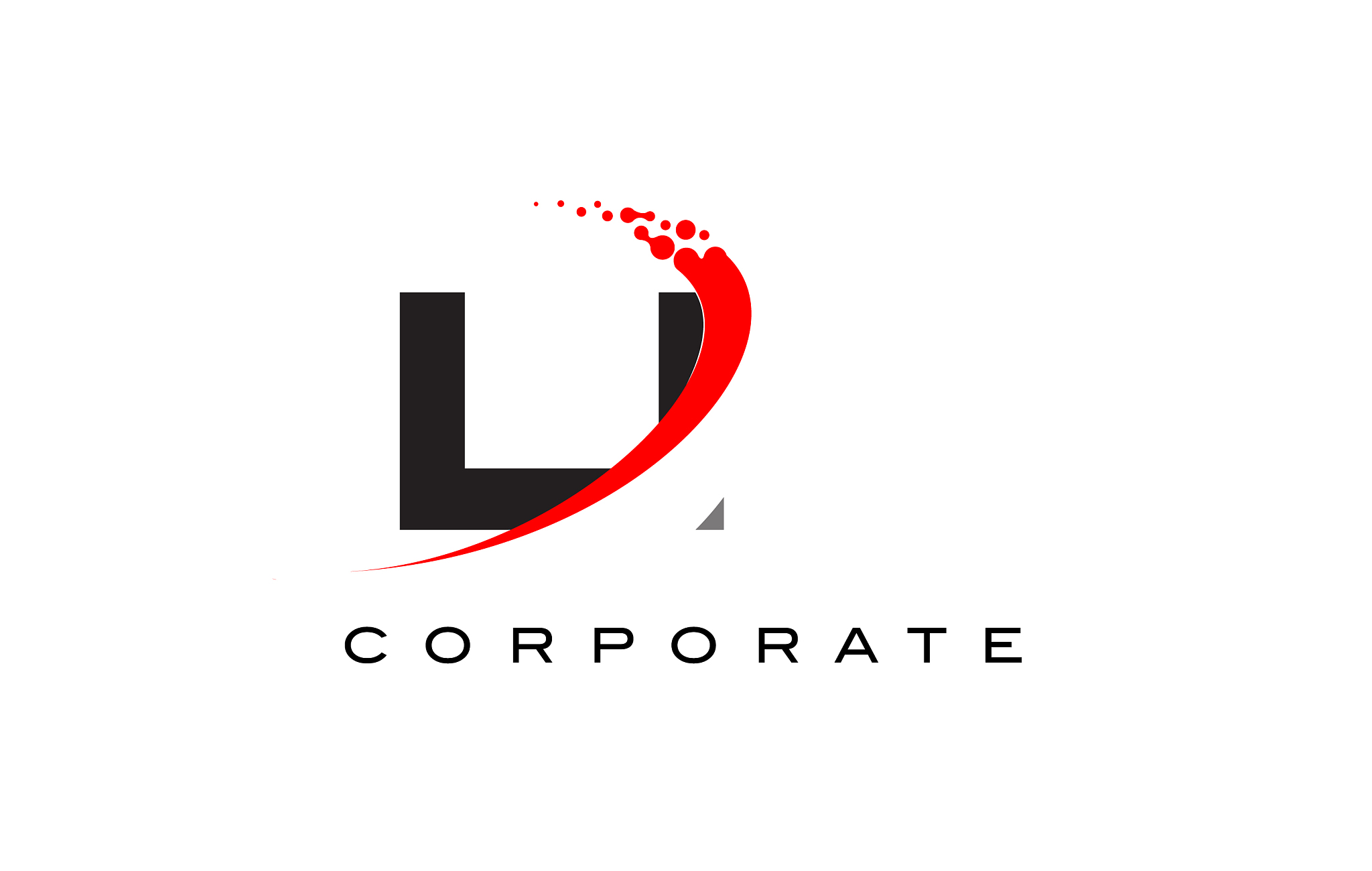 li modern letter logo design with swoosh