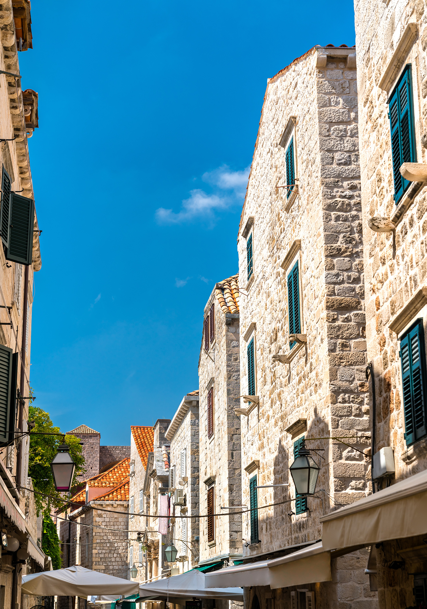 traditional buildings in the old town of dubrovnik, croatia