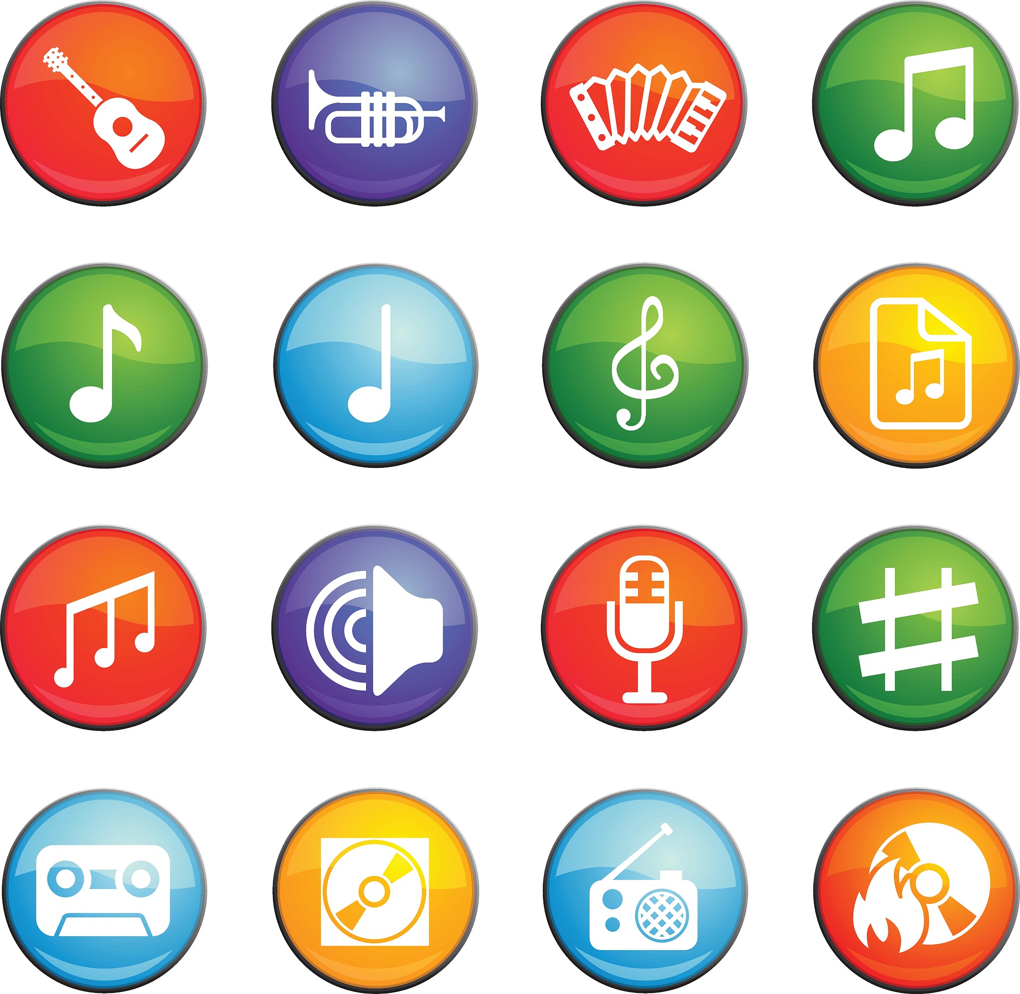 music icon set