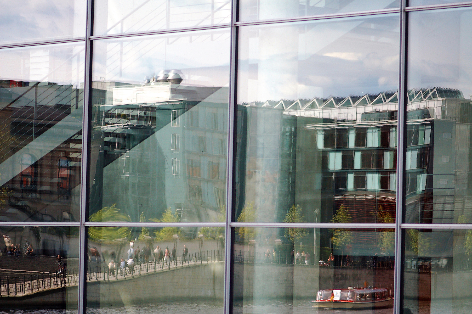 modern glass fassade of office building