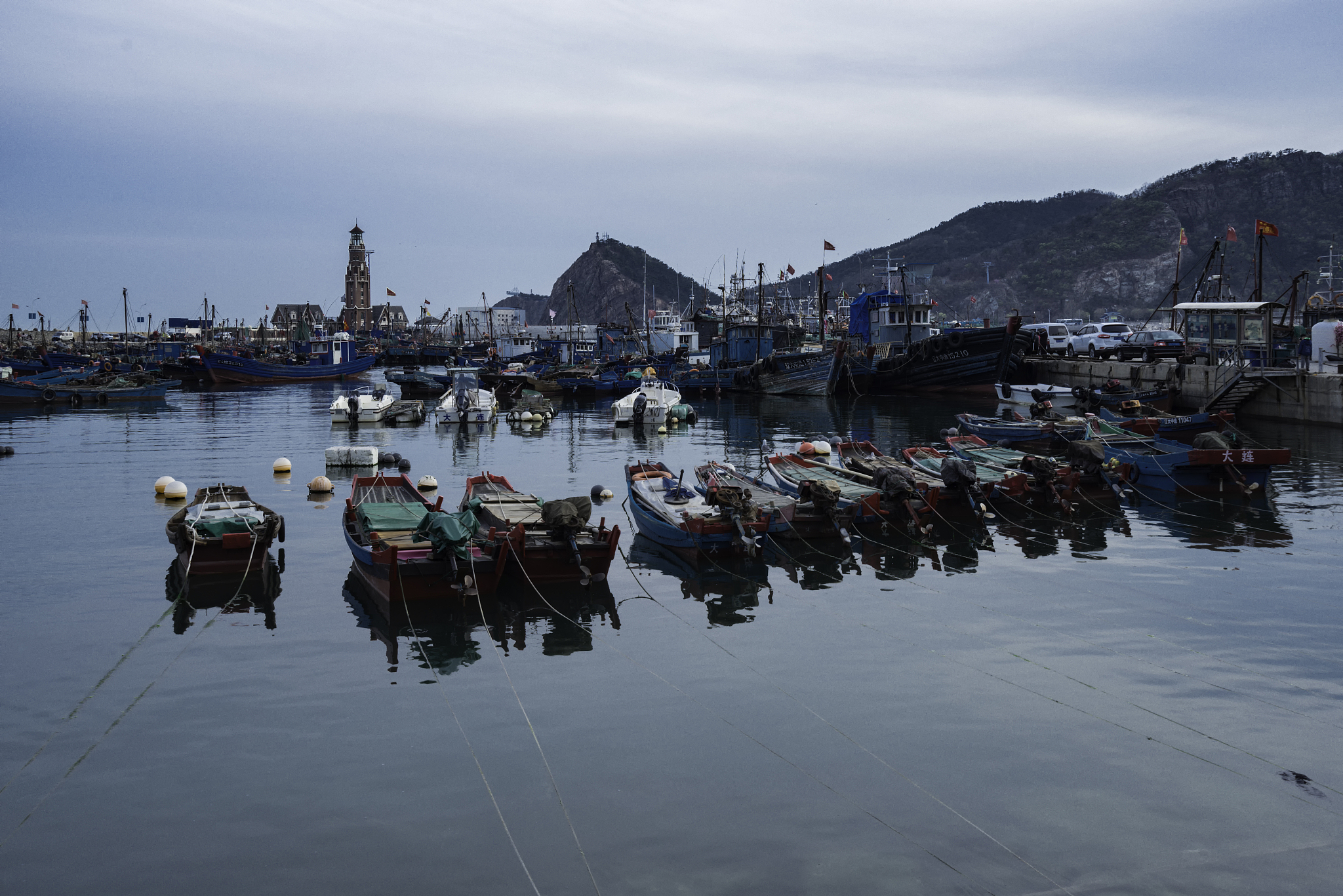 blue fishing port