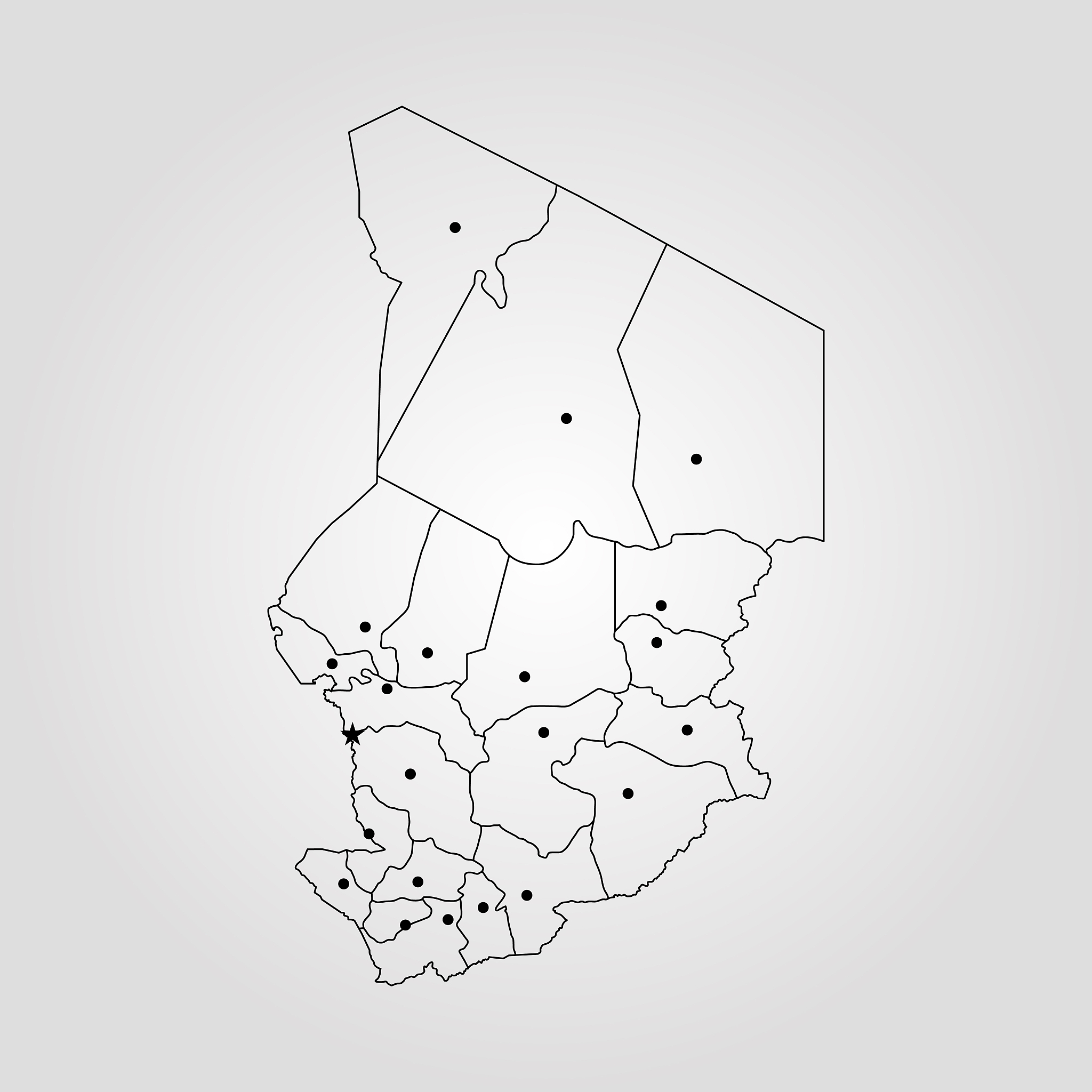 map of chad