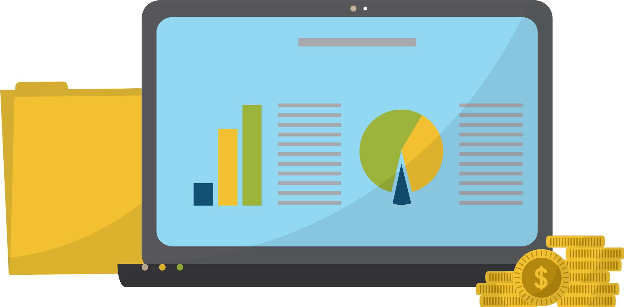 business graph and profits