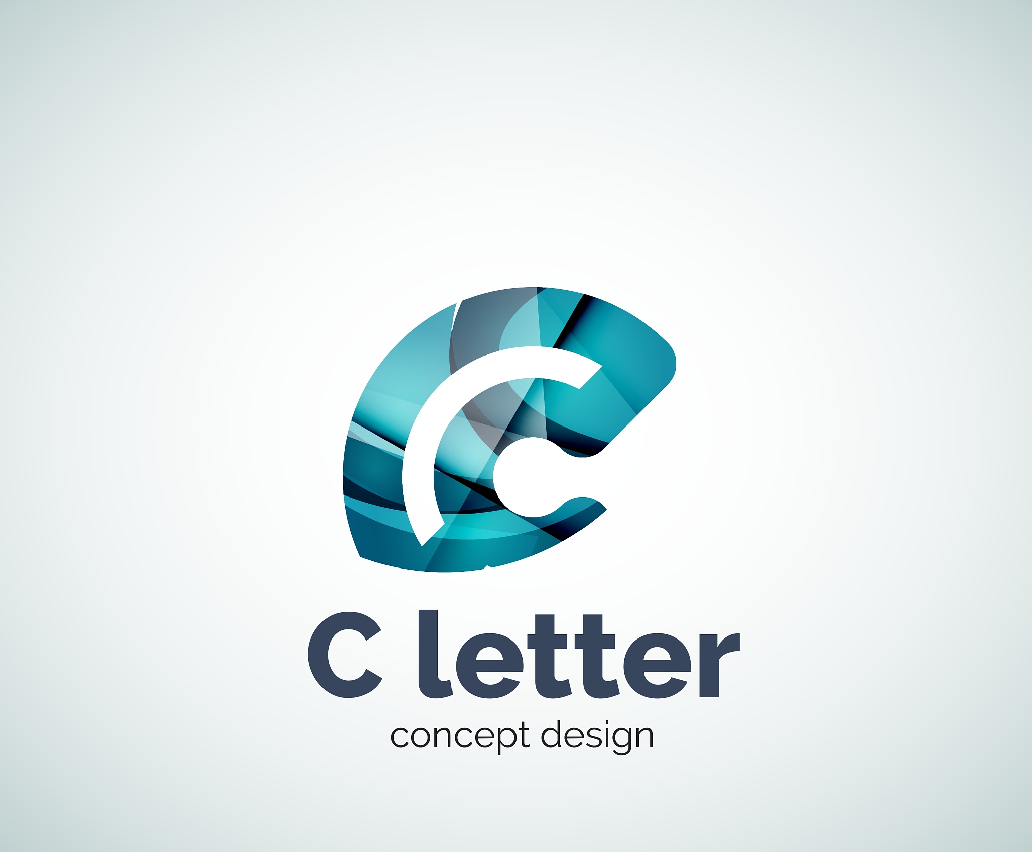 c letter concept logo template