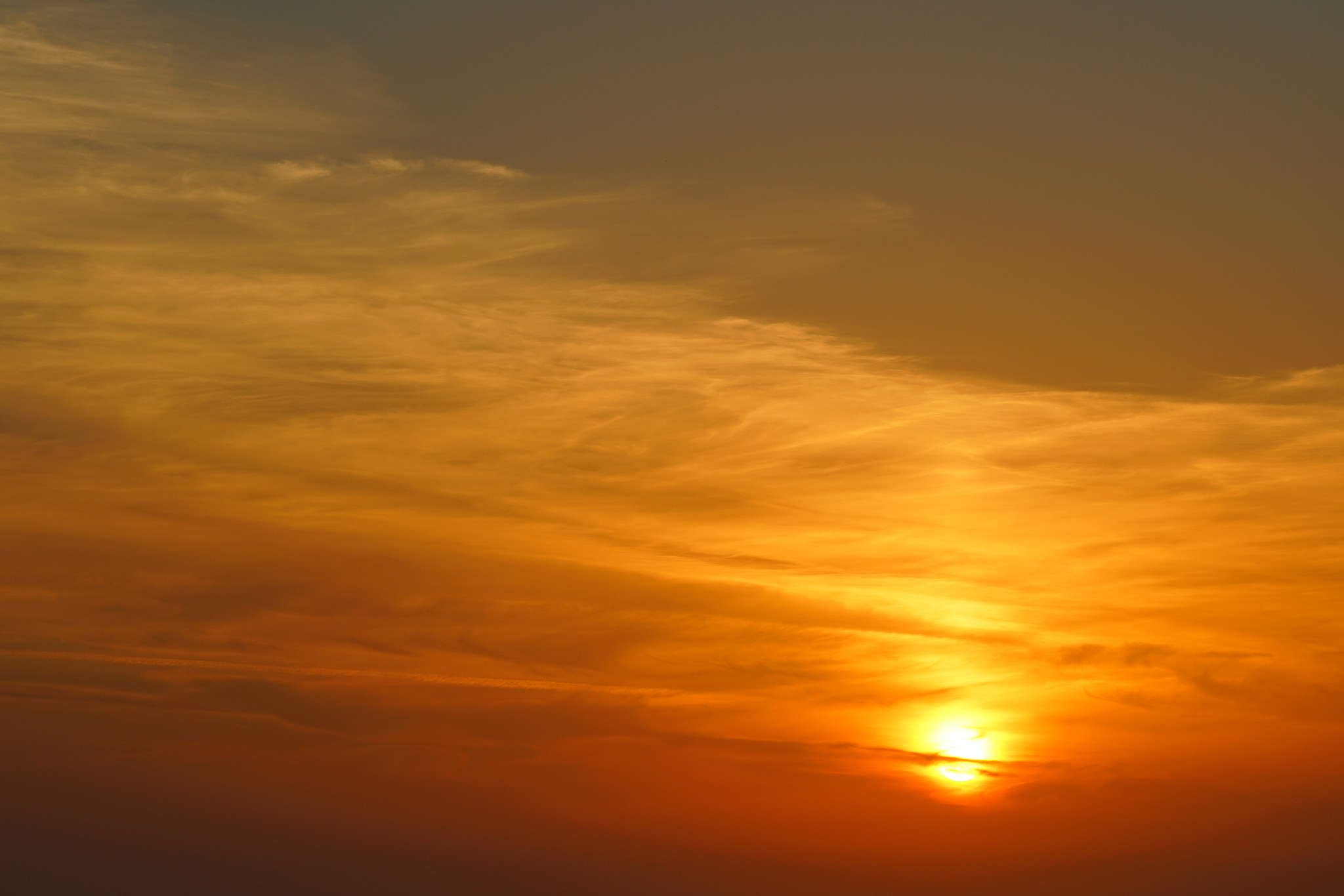 sunset as seen from the monastery of the virgin mary in paleokas