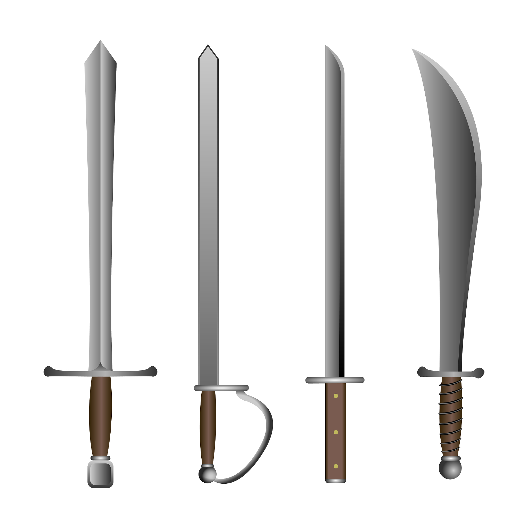 set of weapons