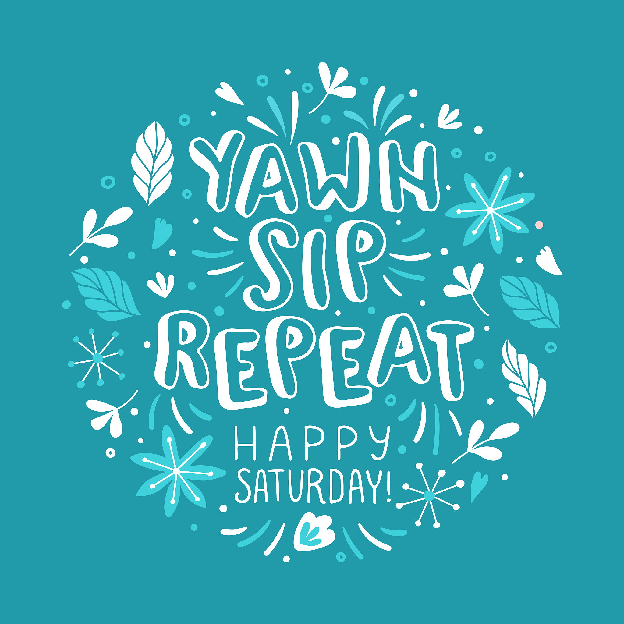 lettering about saturday