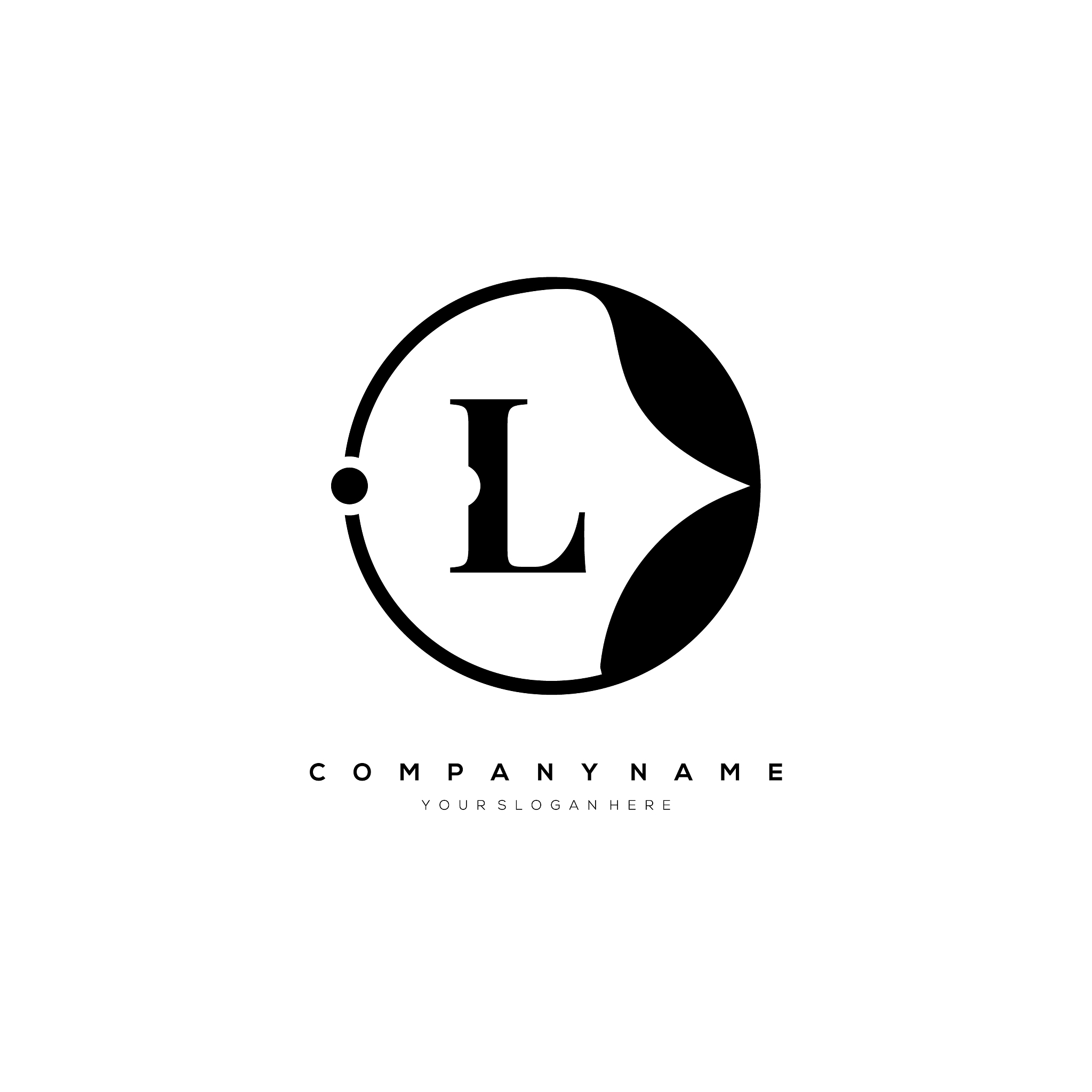 l letter logo template