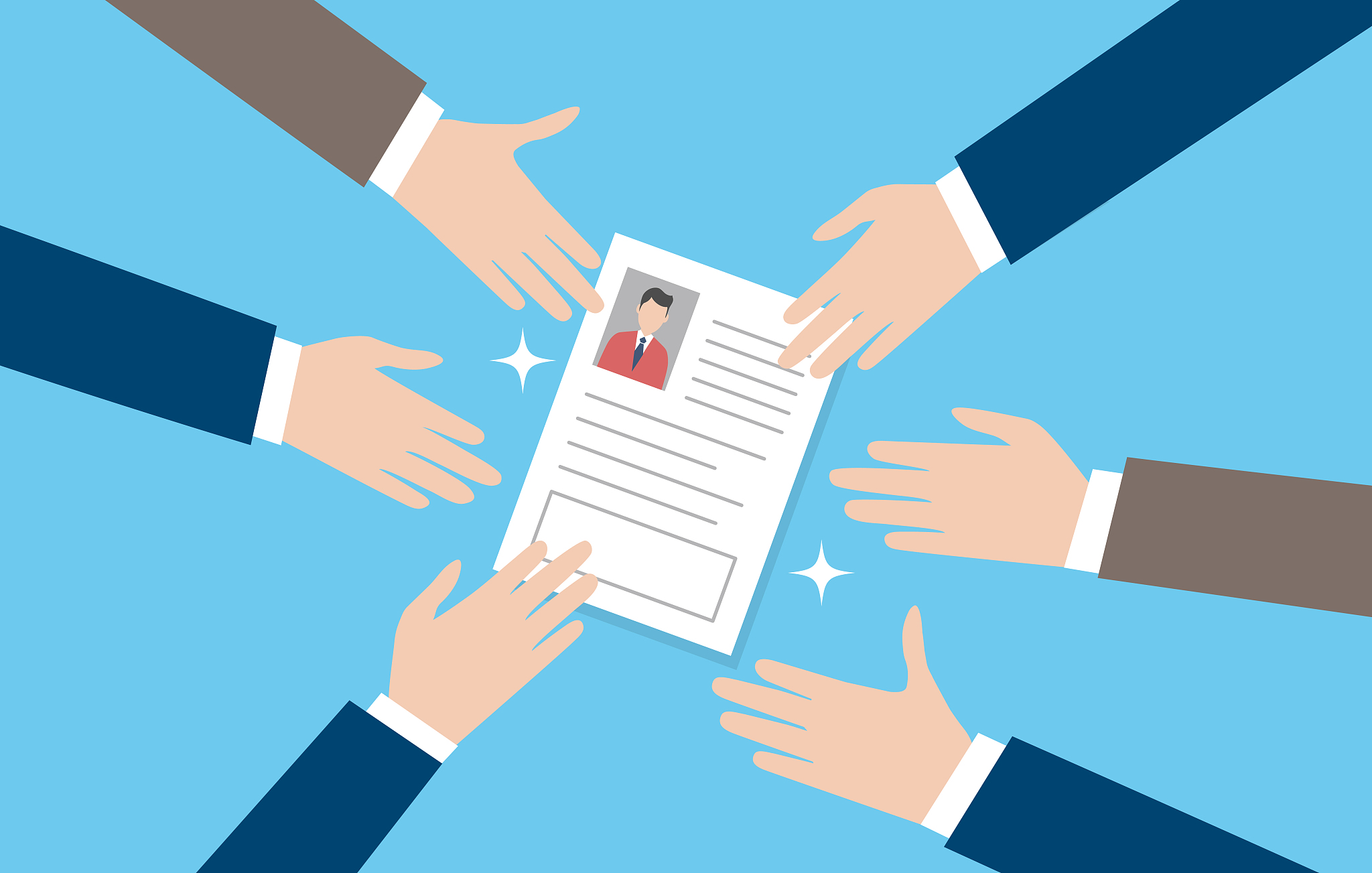 resume,image of finding employment,vector illustration