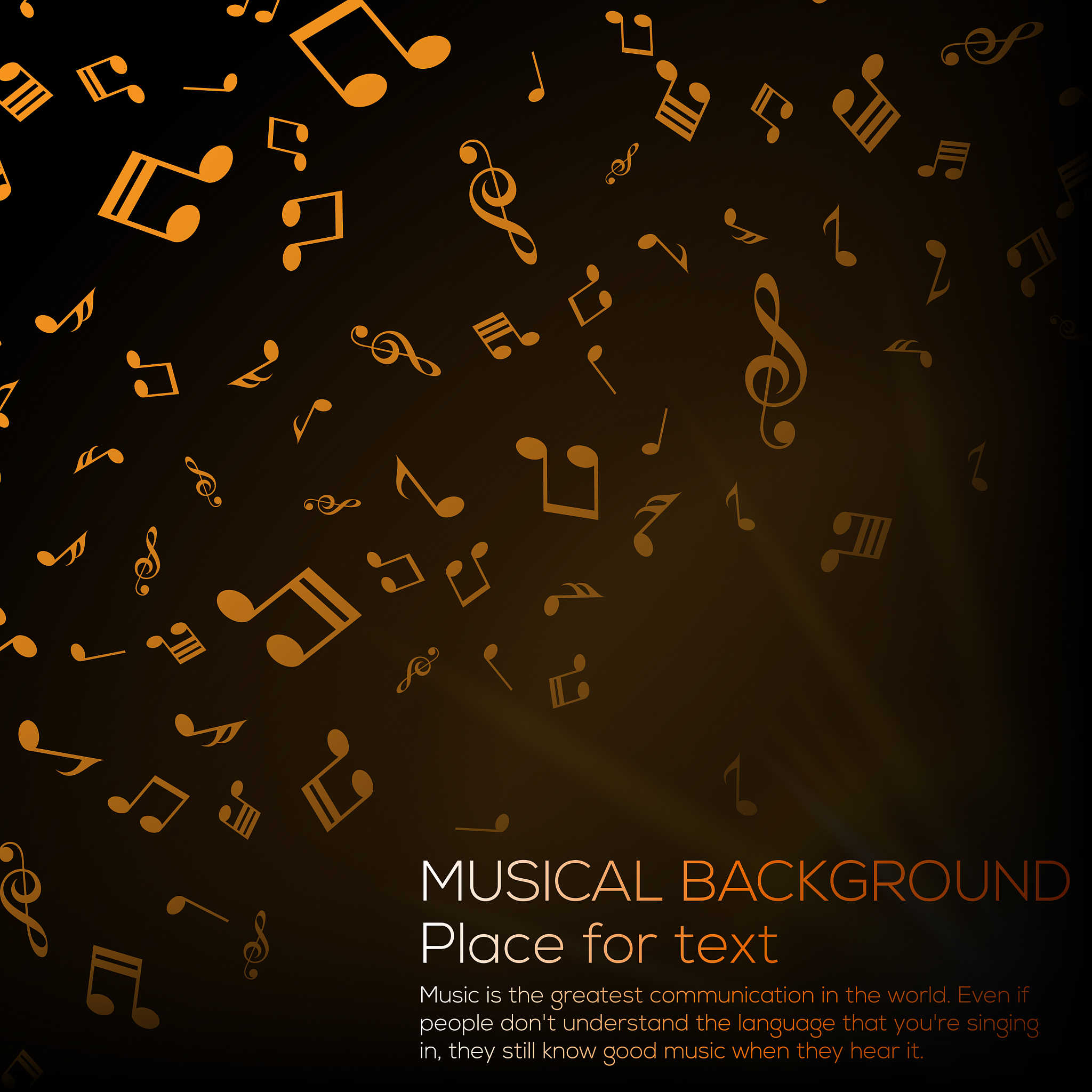 musical background with musical notes