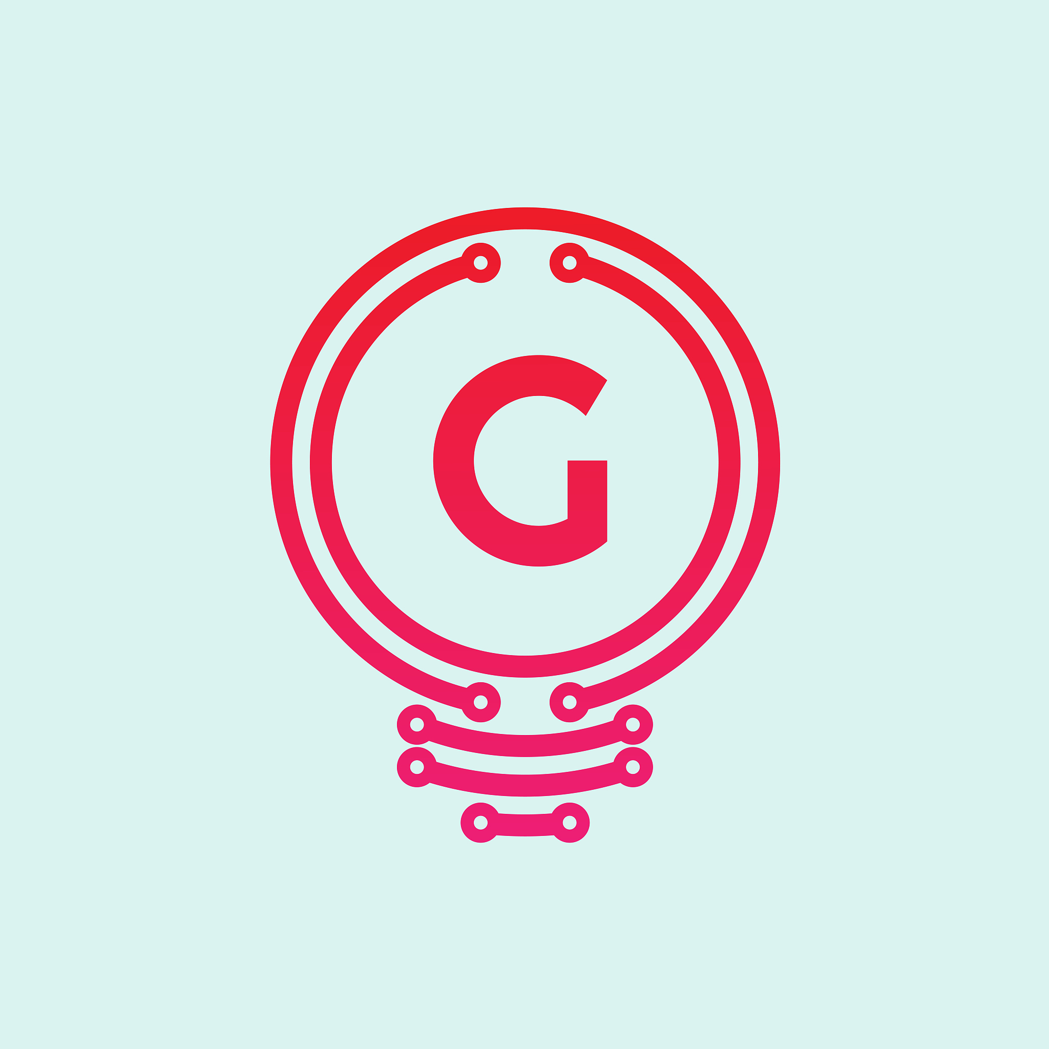 technology innovation initial letter g icon design