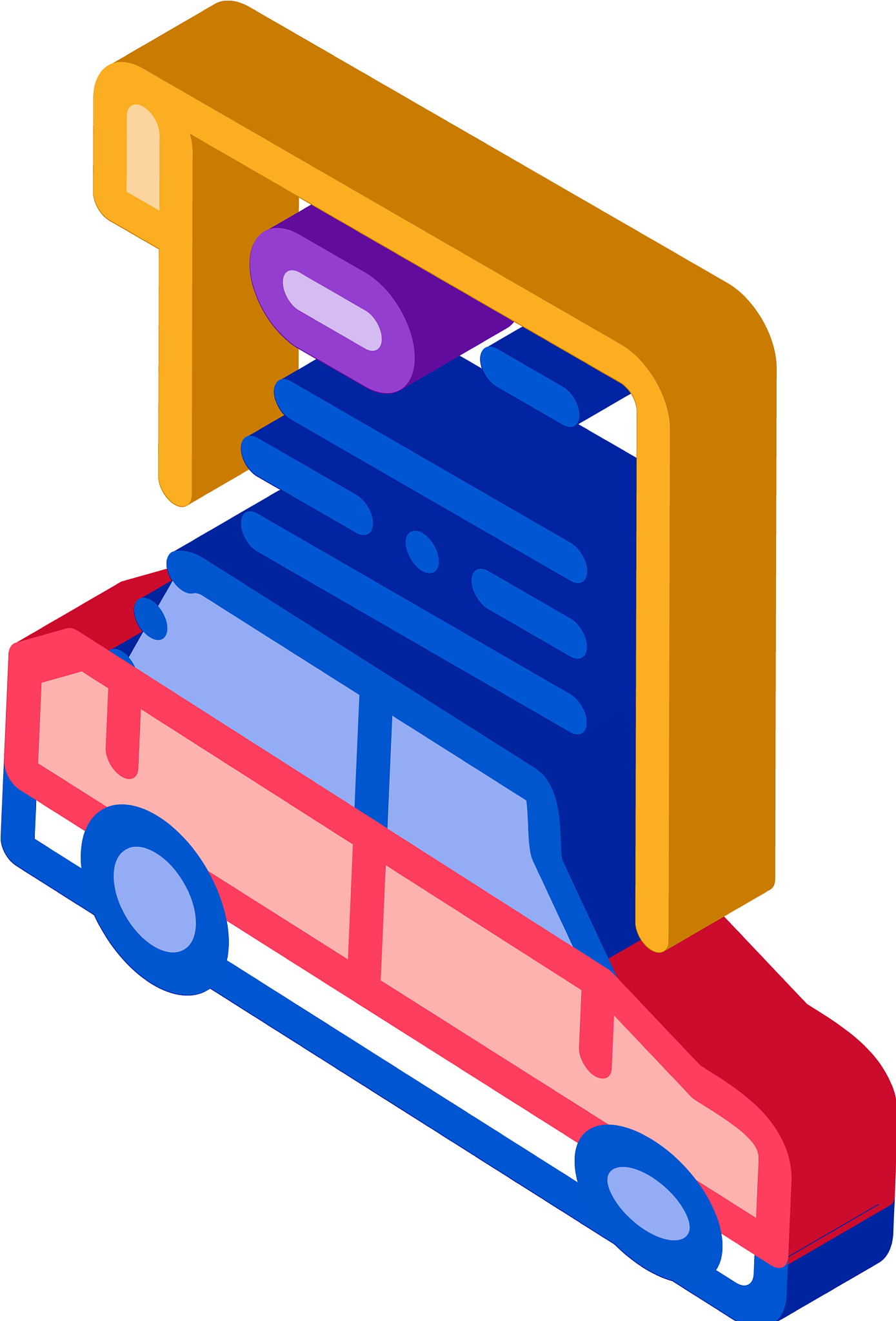 car insurance isometric icon