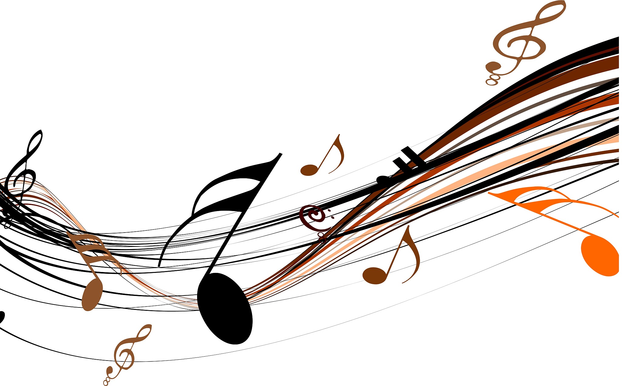 vector illustration of an abstract background with colorful musi