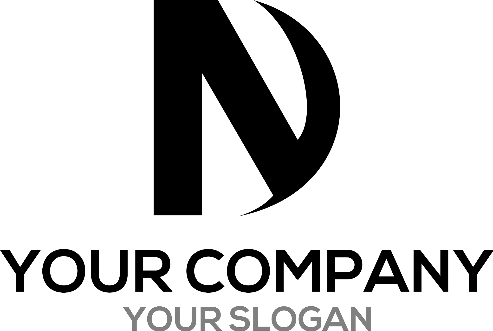 dn black logo design