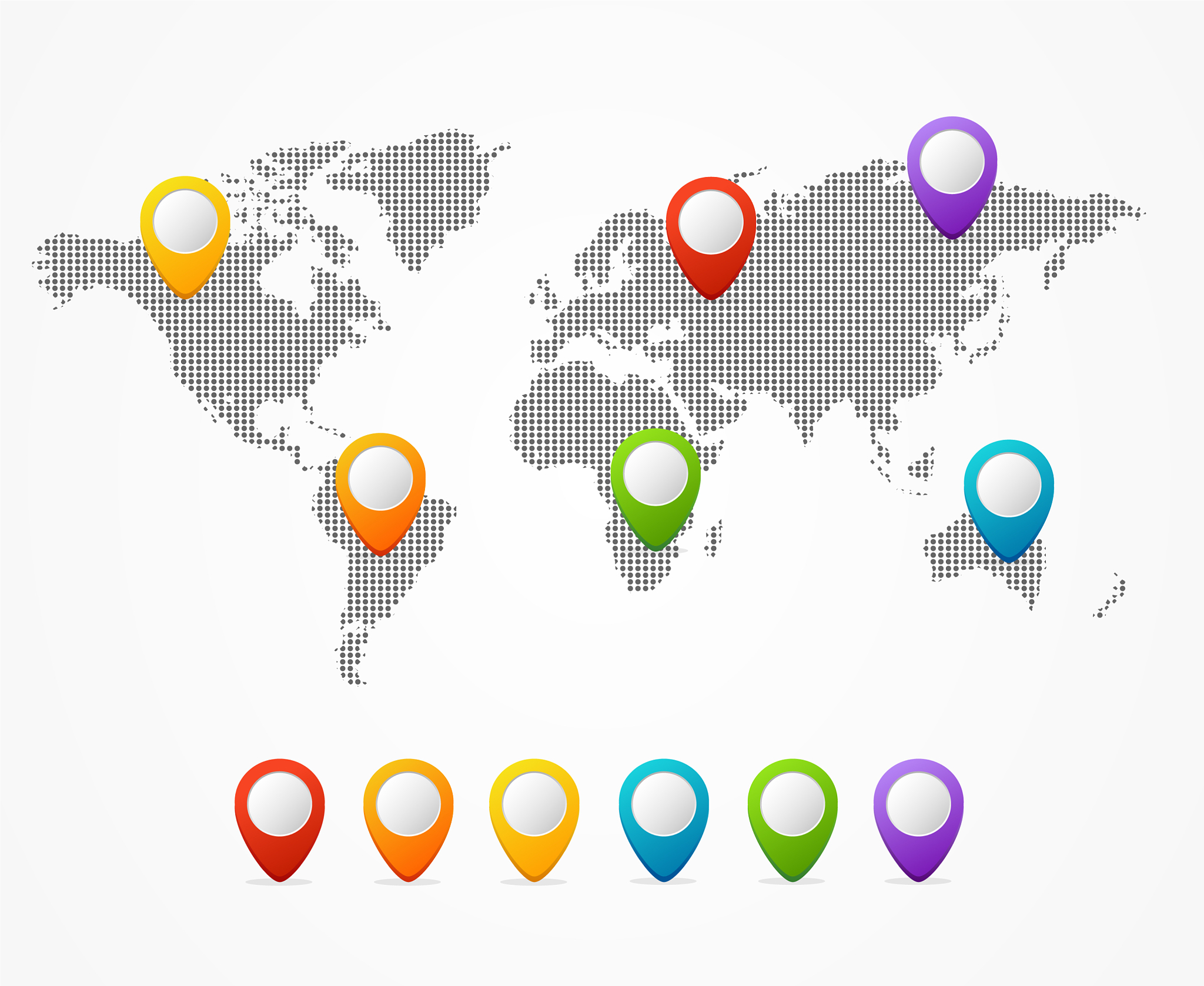 dot map global world