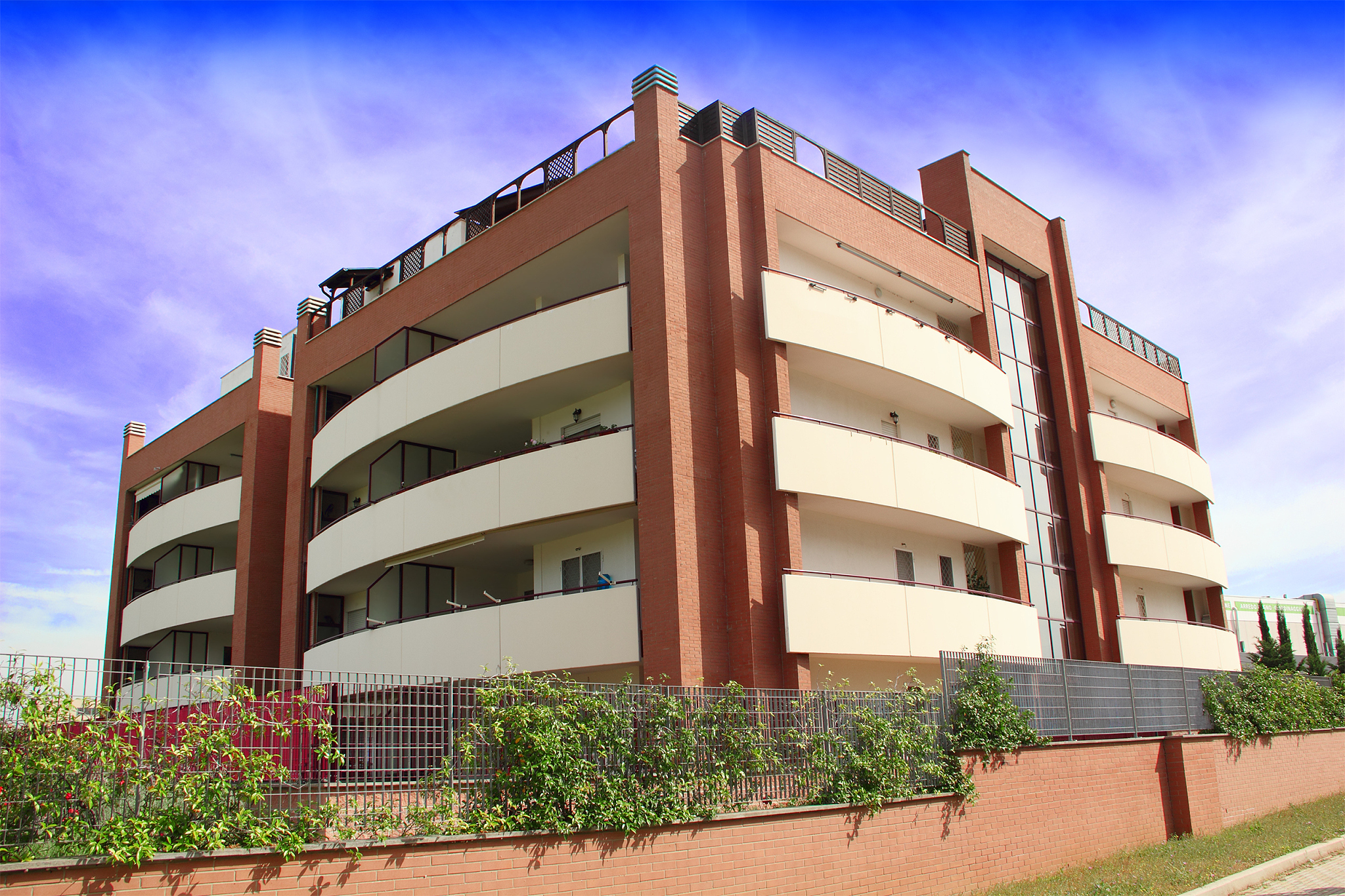 red brick house