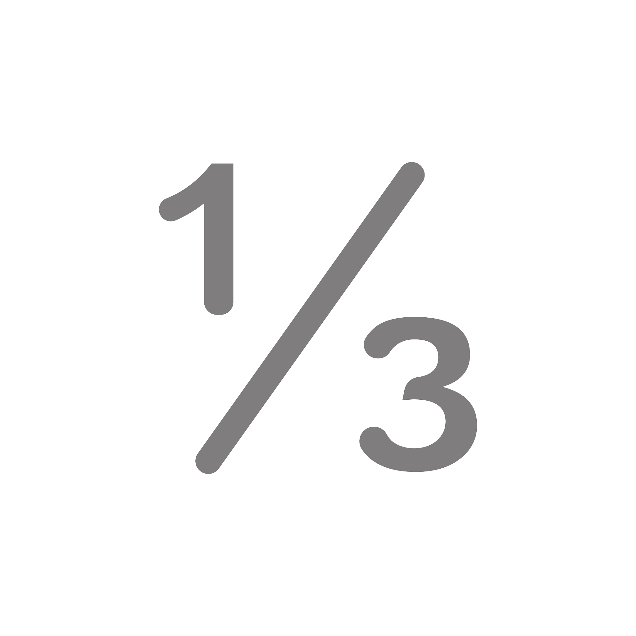 sign numbers three in one icon. web element. premium quality gra