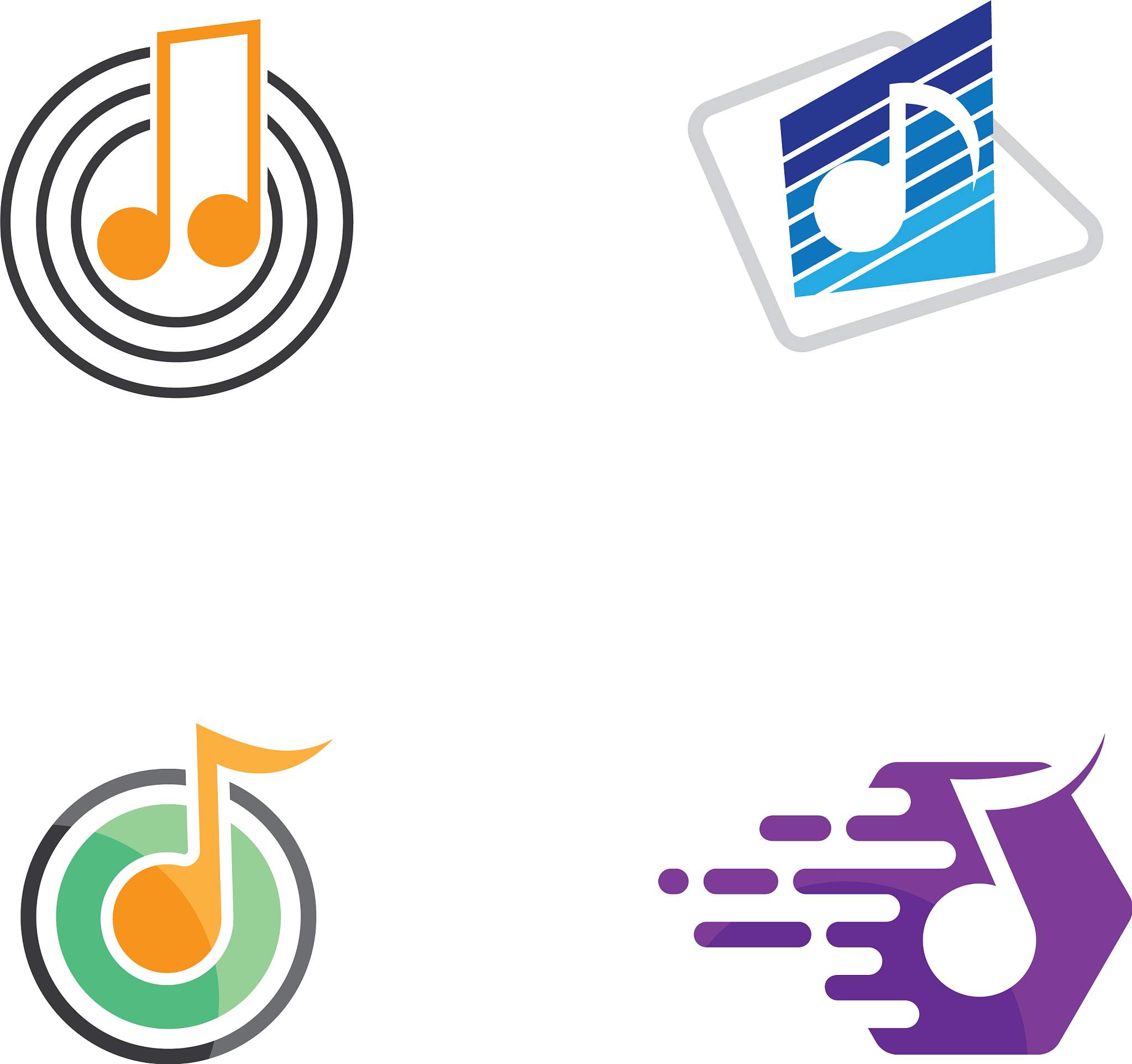 music logo creative icon