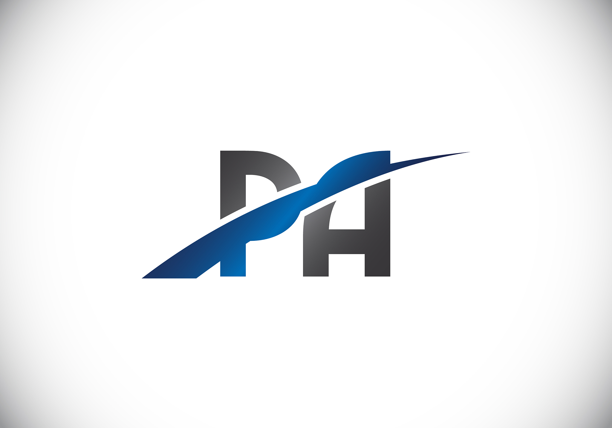 initial monogram letter p a logo design template