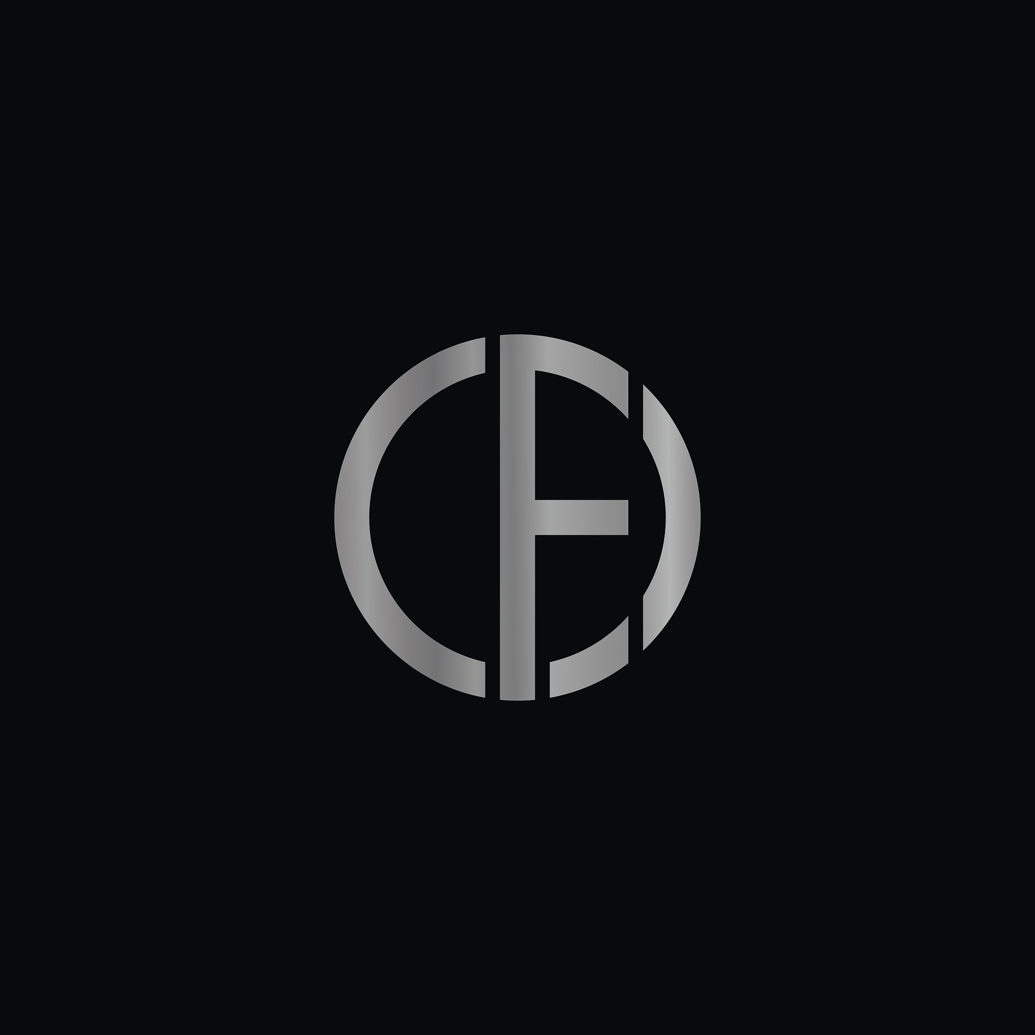 letter cf design logo
