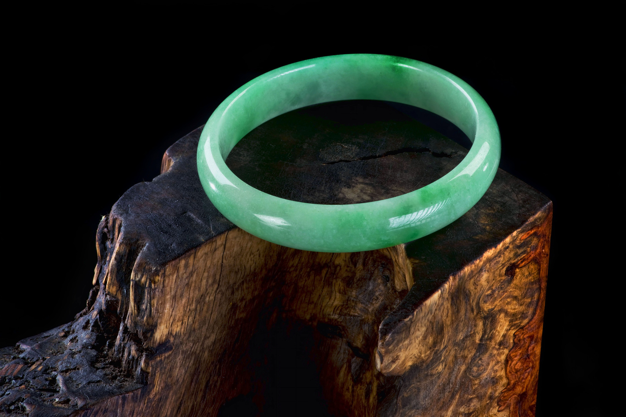 green jade bangle