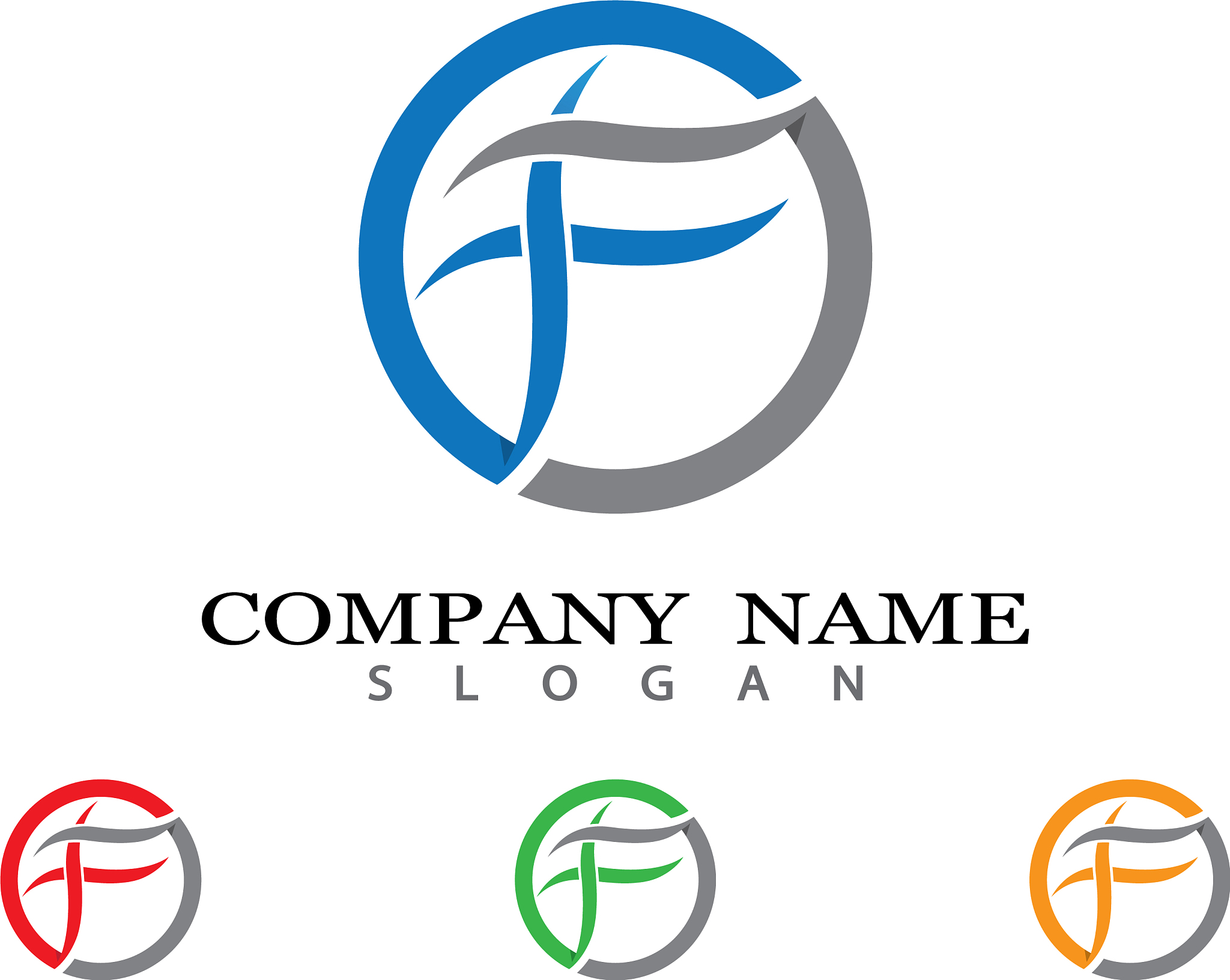 f letter icon design