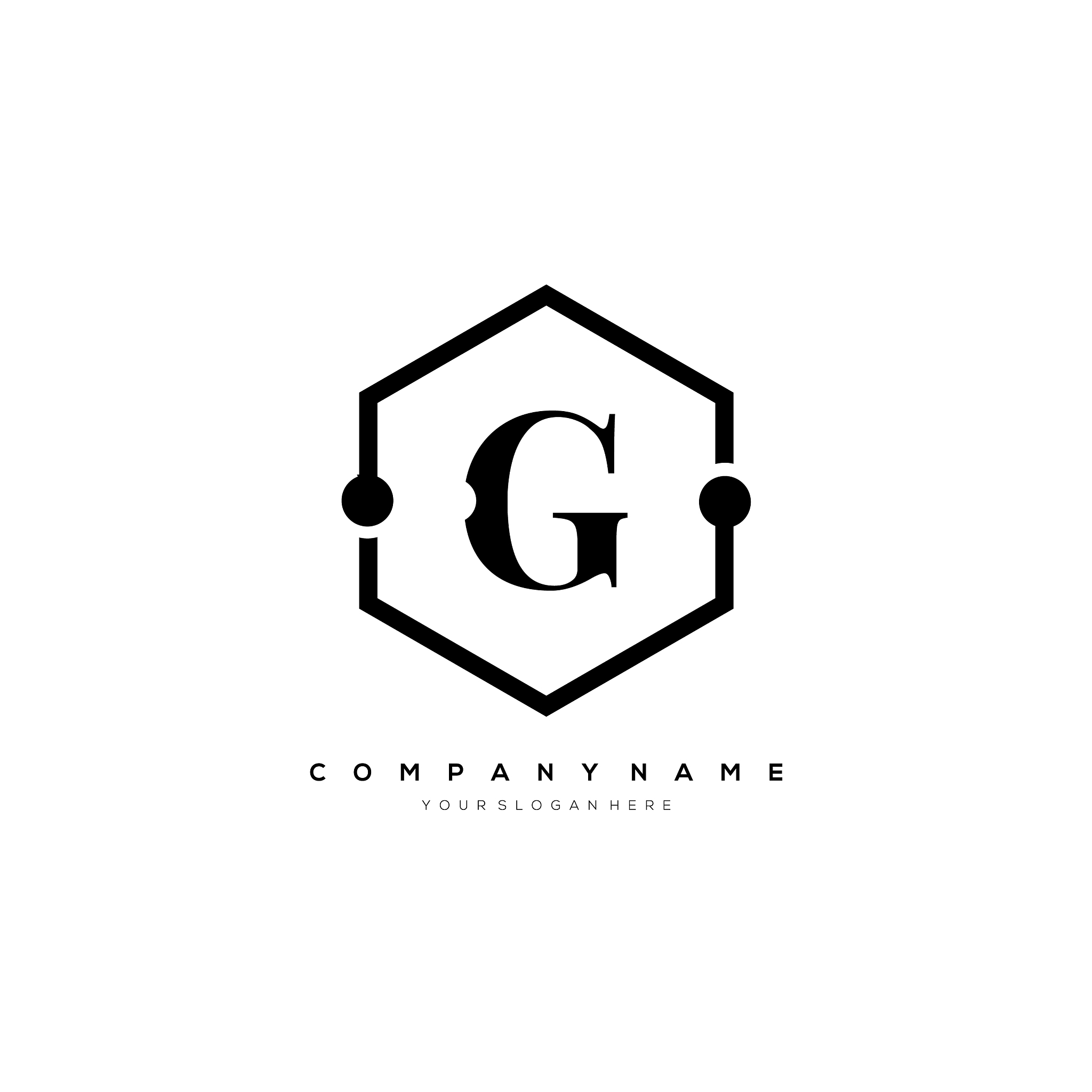 g letter logo template