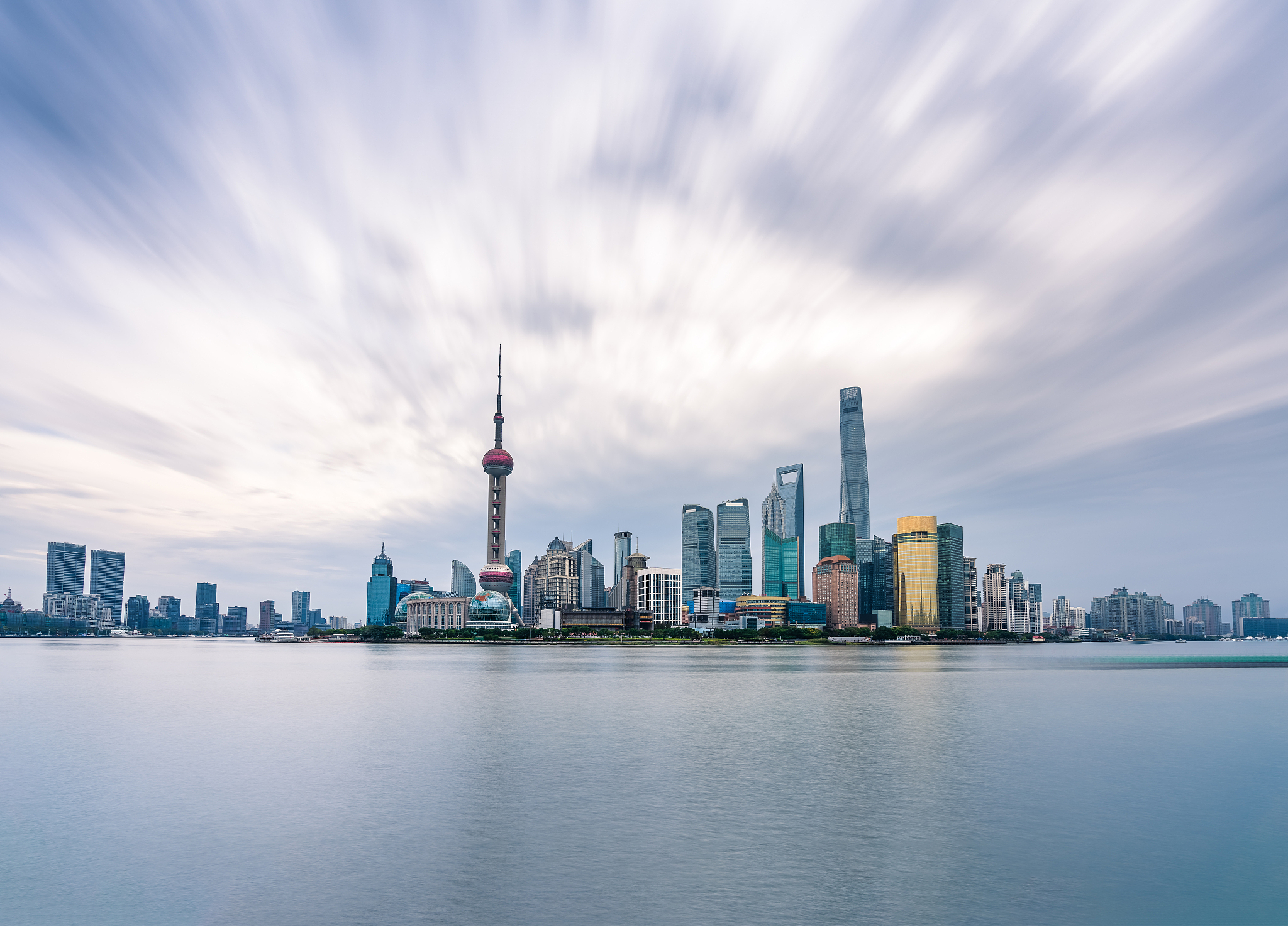 lujiazui financial district, pudong. shanghai.