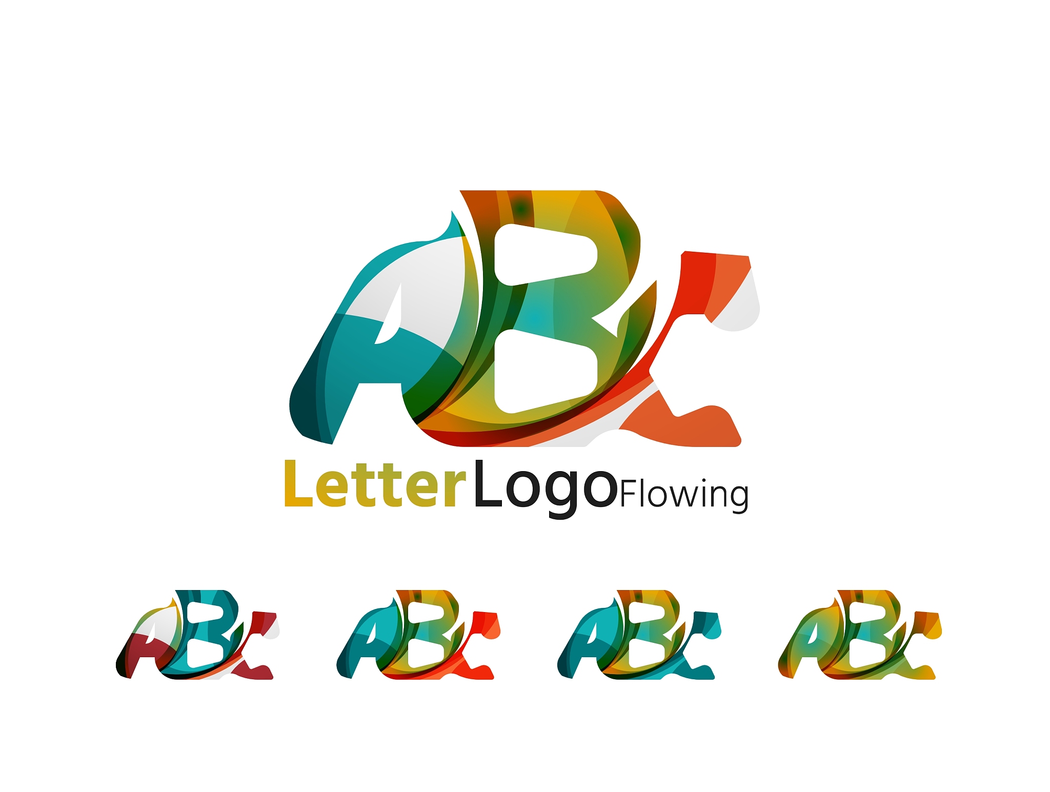 abc company logo set