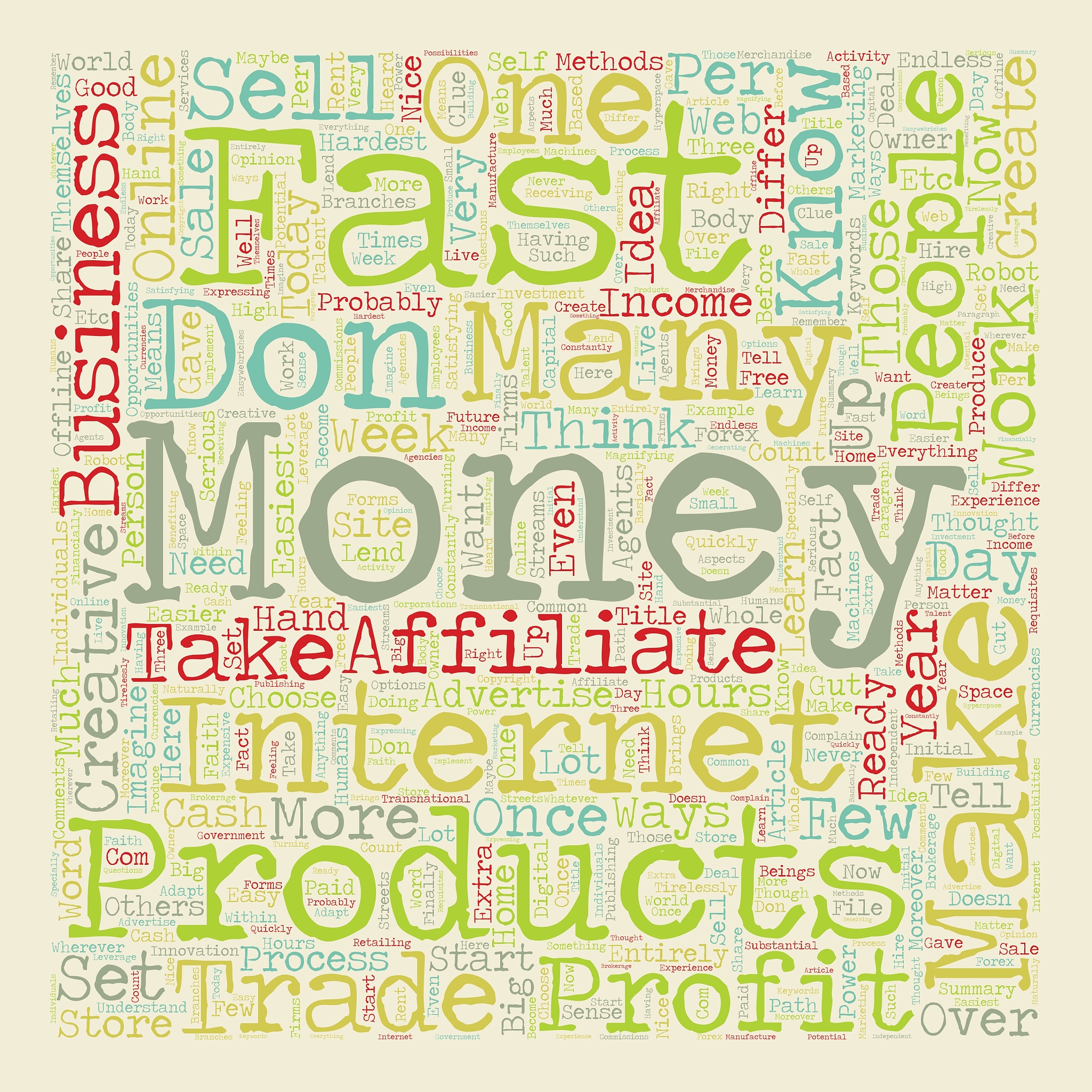 make money fast text background wordcloud concept