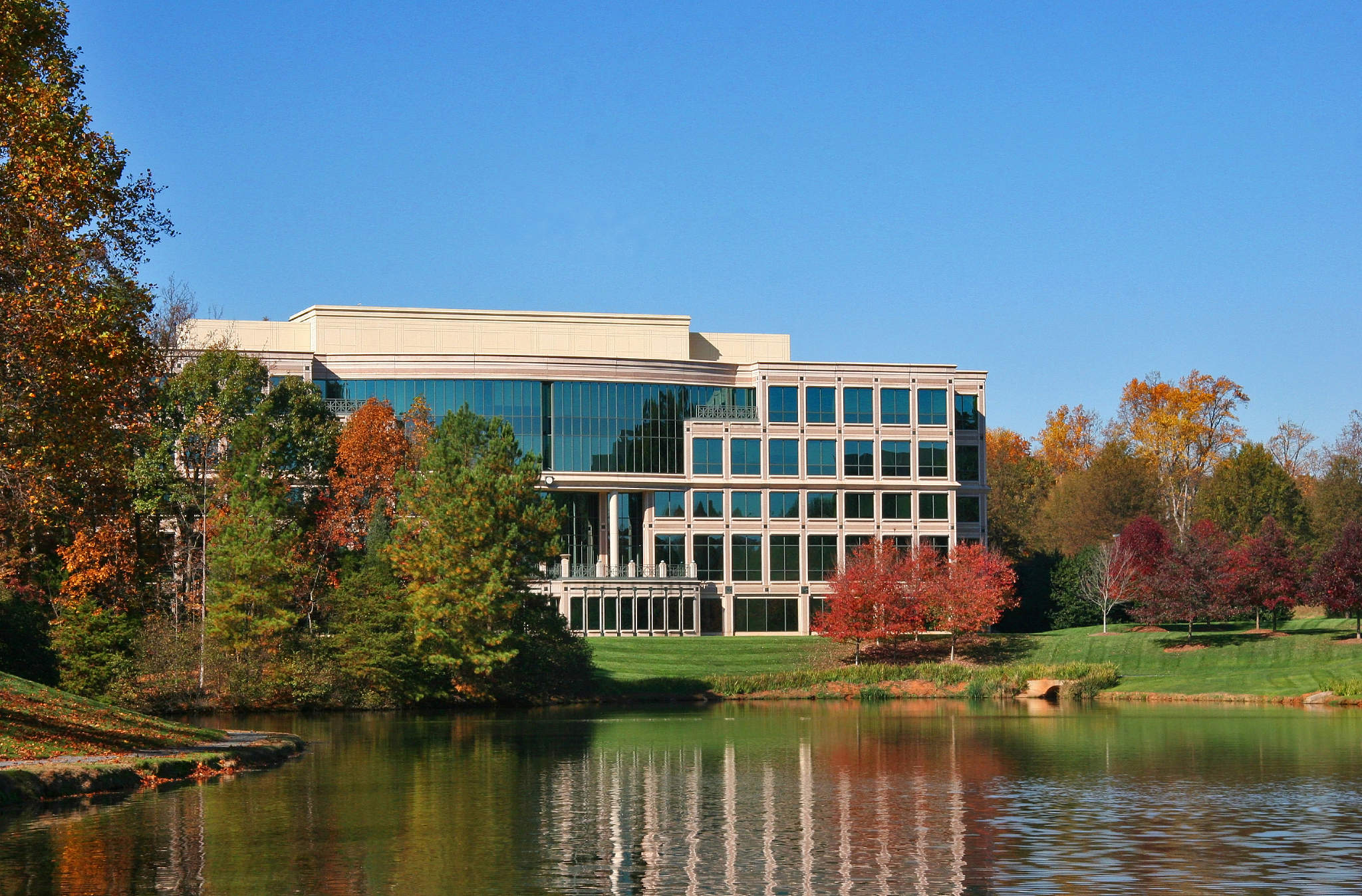 office medical building in the fall