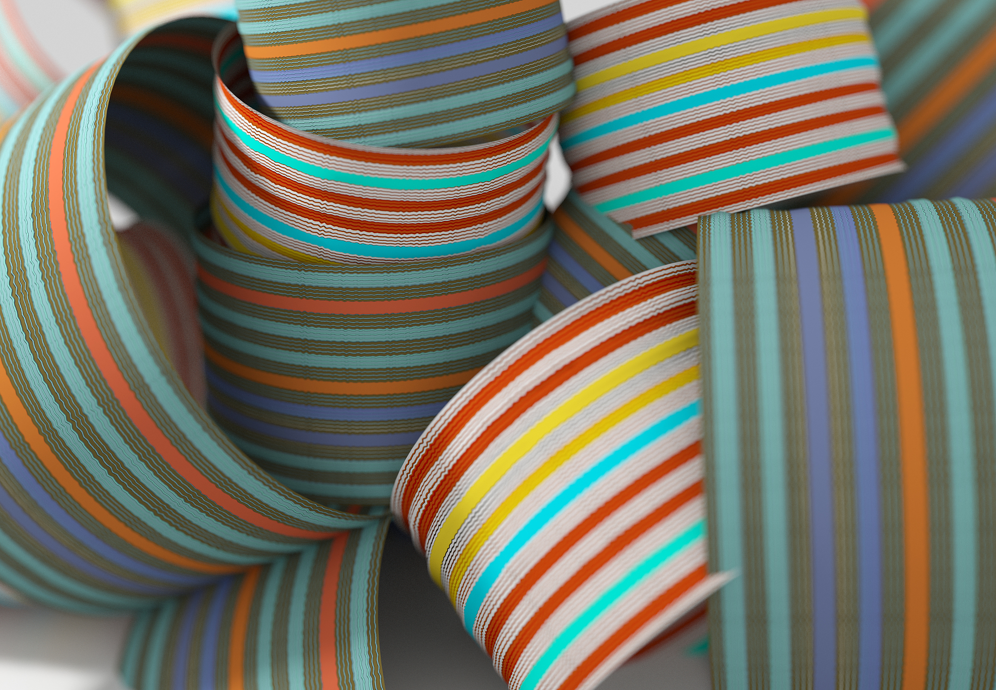 striped colorful shapes for graphic design.