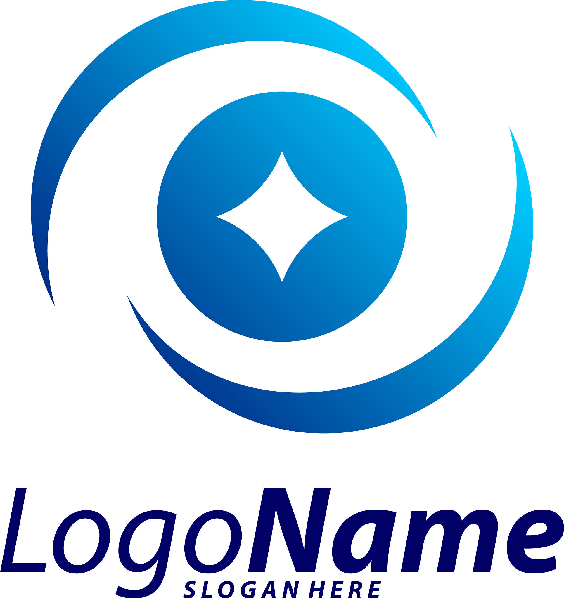 circle eye logo design concept eye logo template