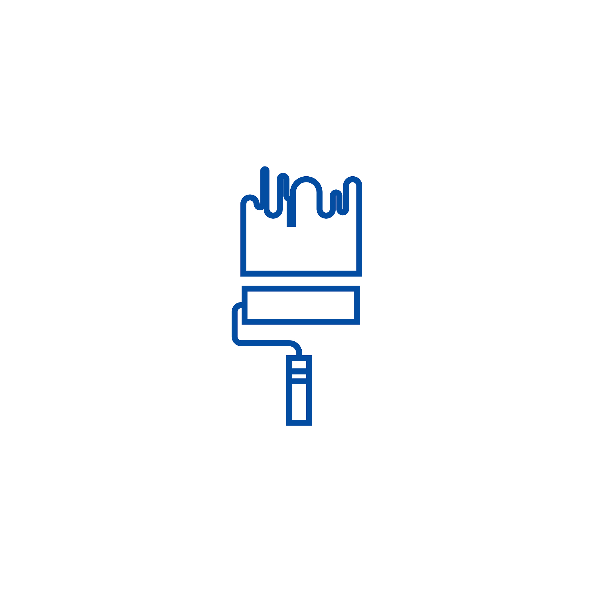 painting,paint roller line icon concept. painting,paint roller f