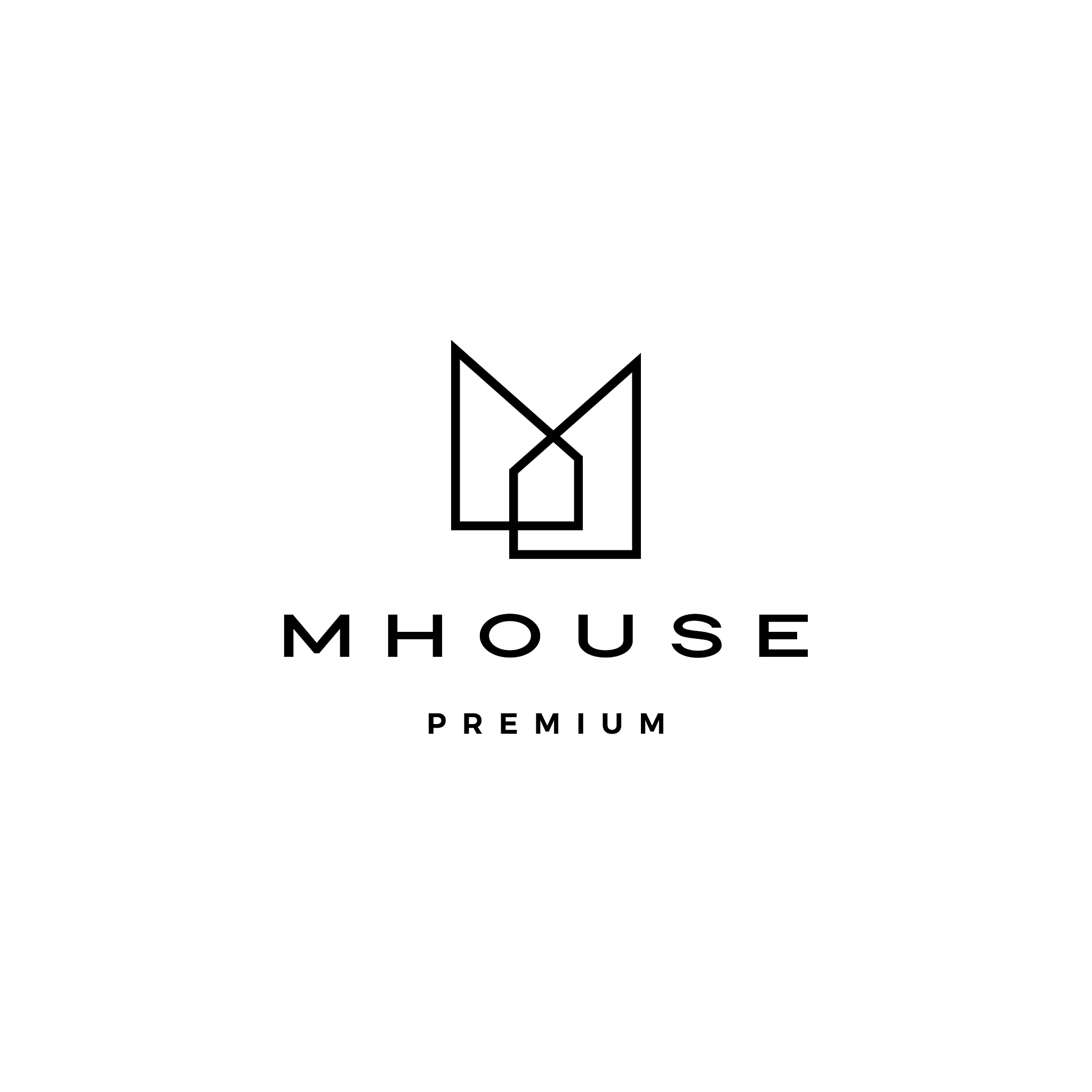 m house logo icon