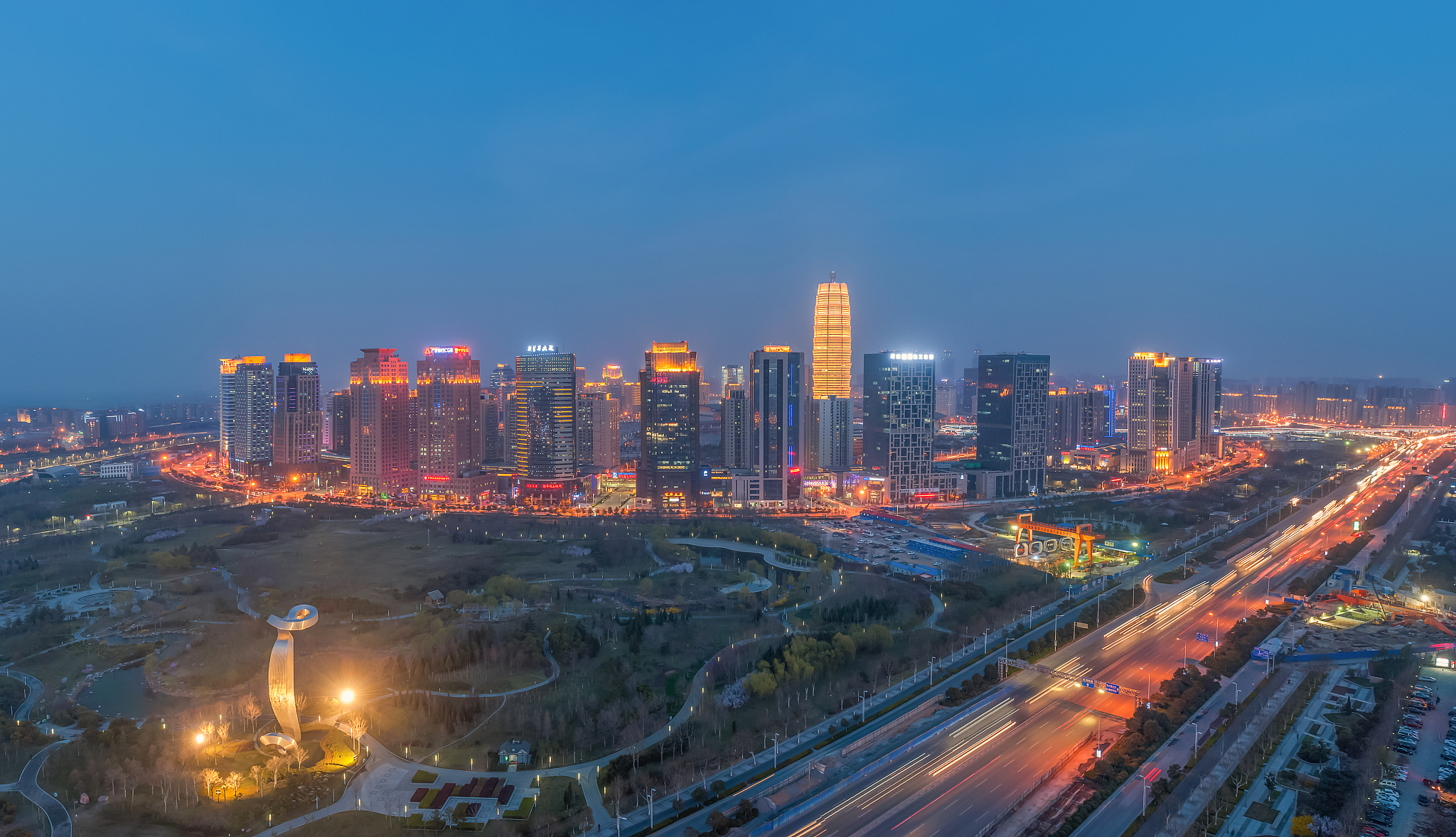 郑东夜景