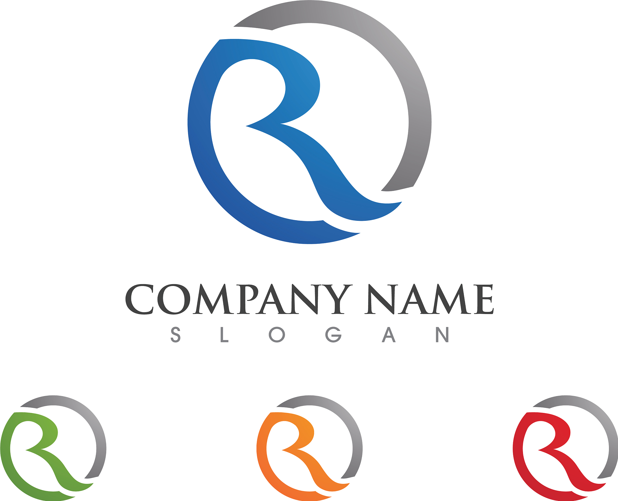 business corporate r letter logo design