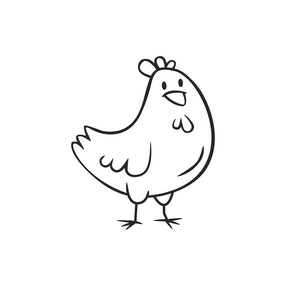 如何画出一张可爱的小鸡啄米图：简单步骤指南