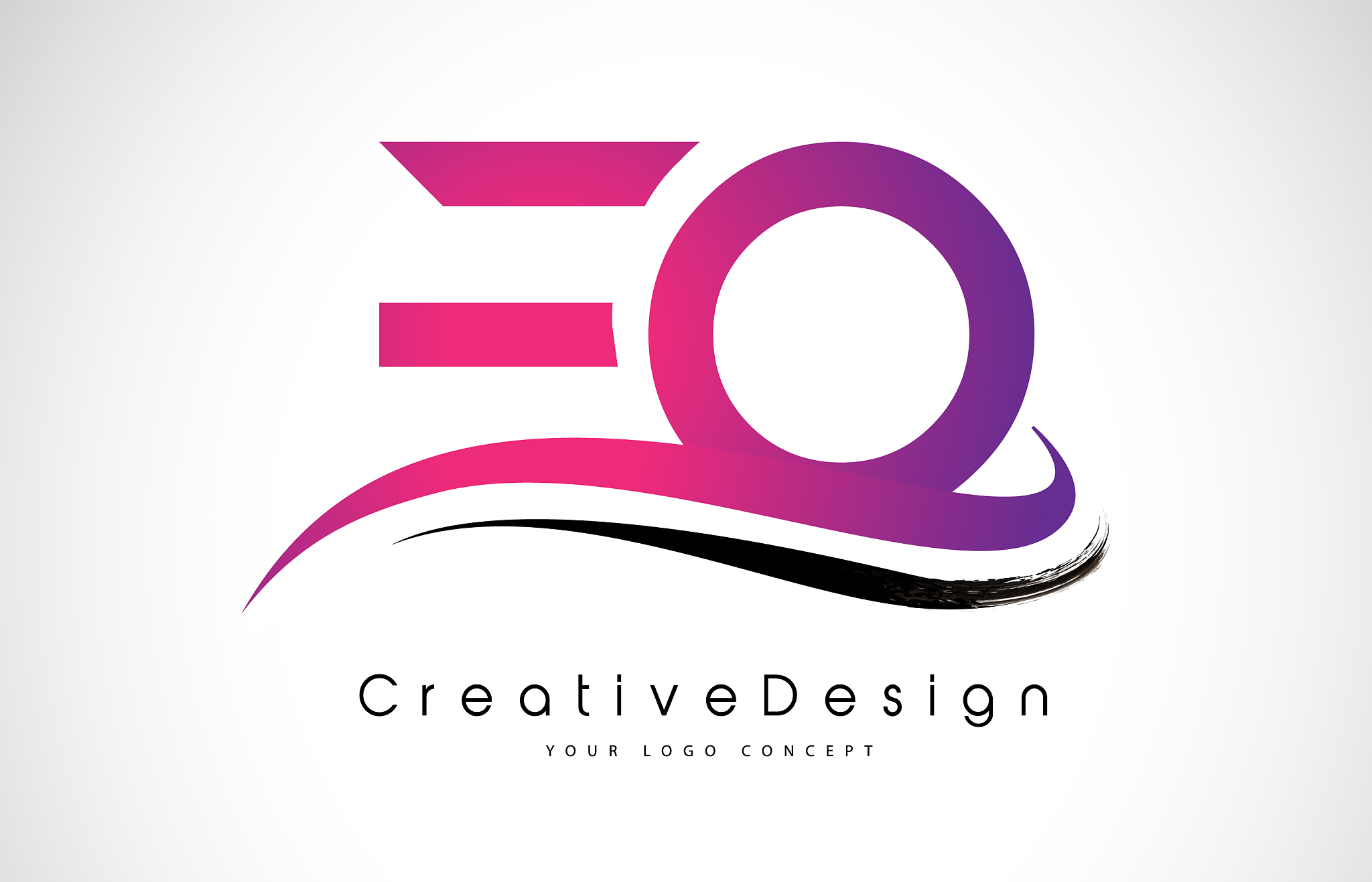 eo e o letter logo design creative icon modern