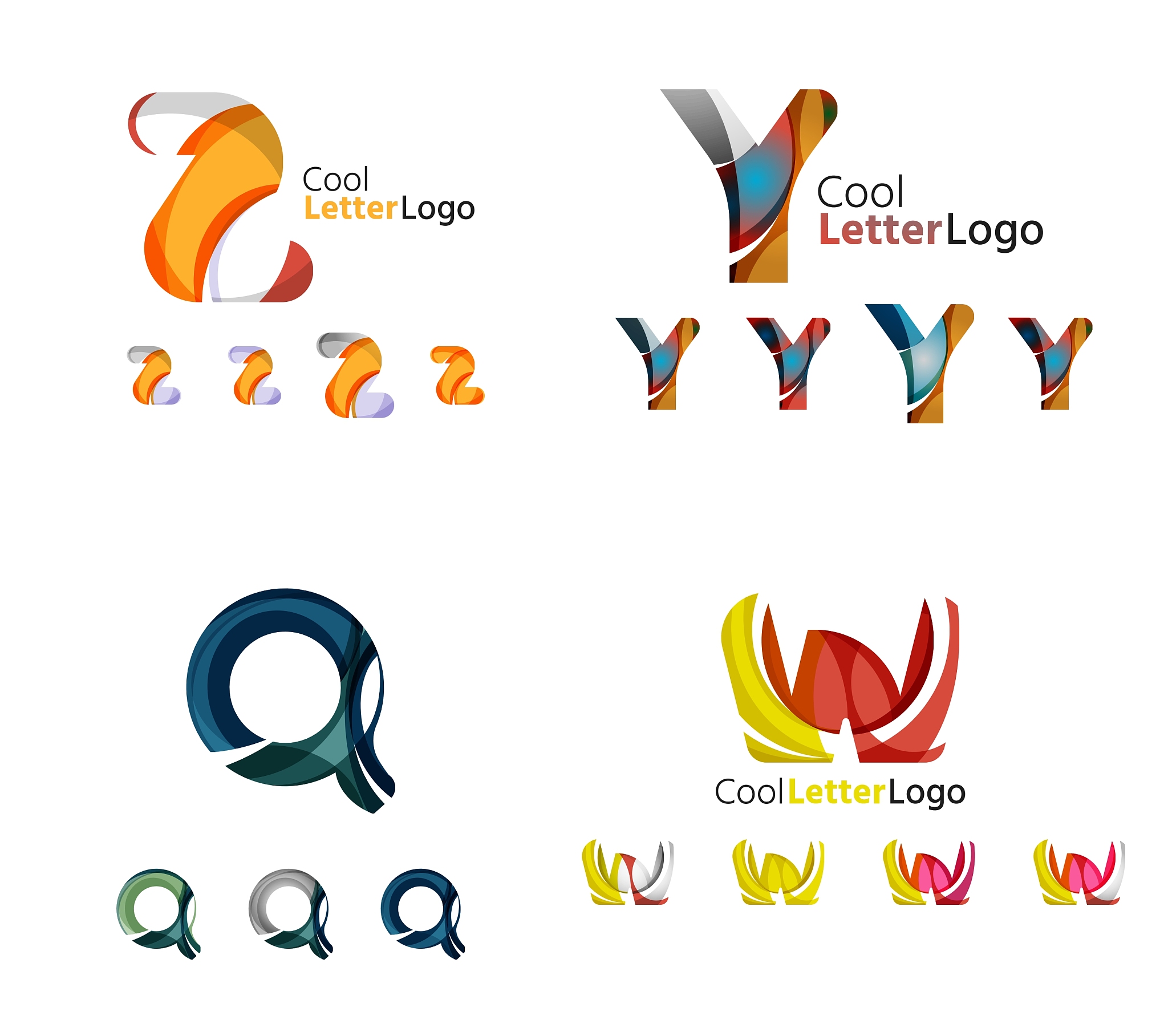 letter business emblem collection