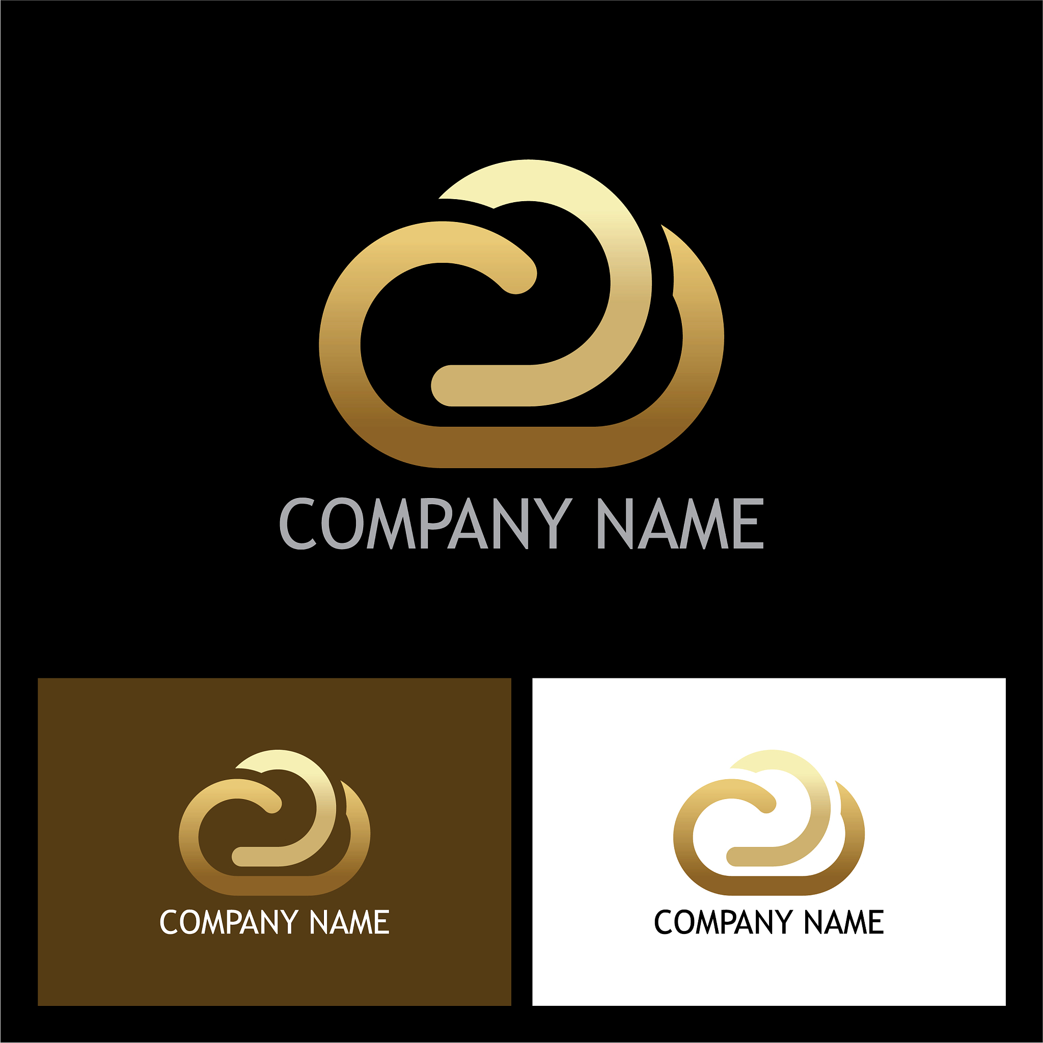 gold cloud technology logo
