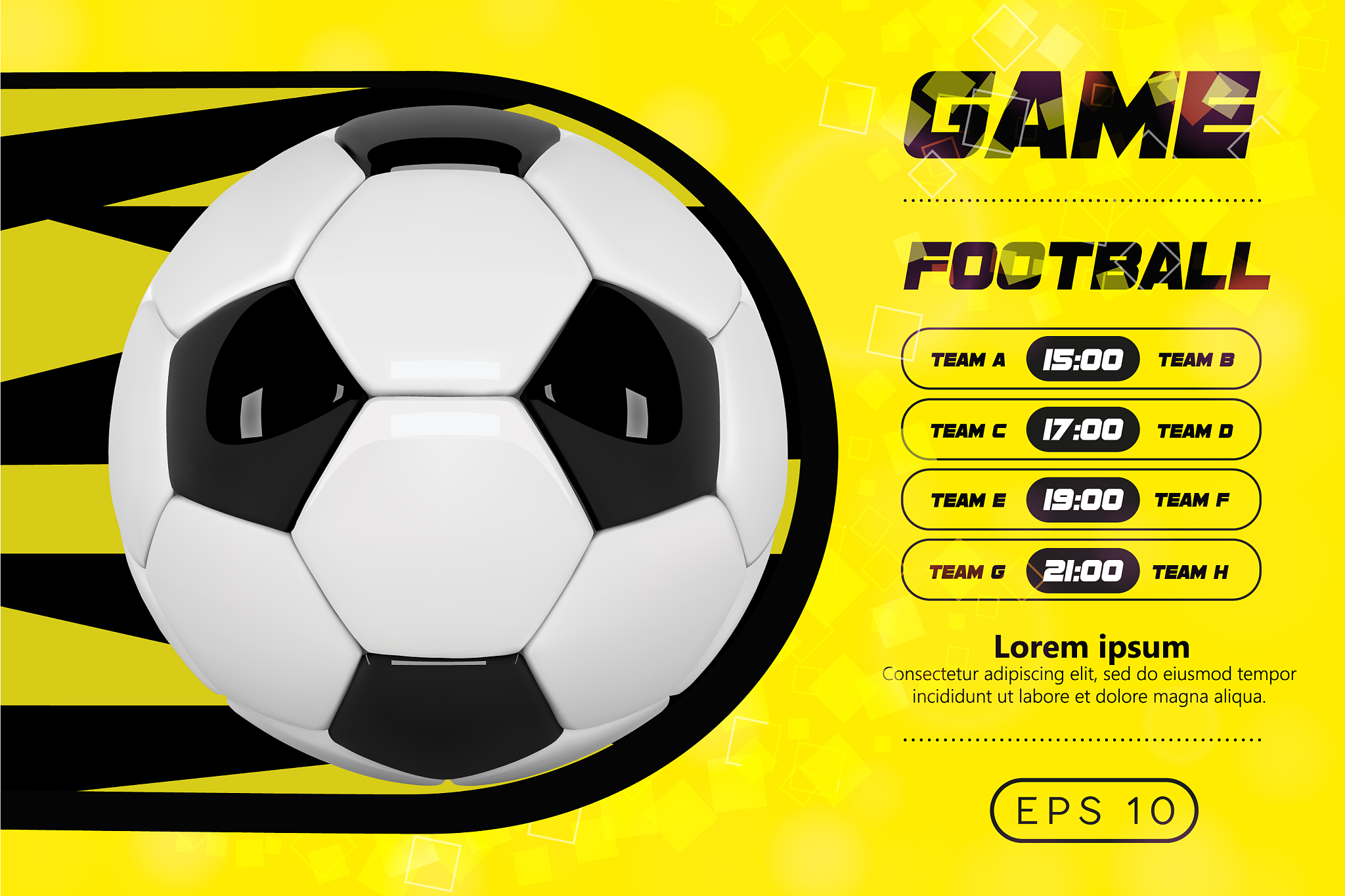 soccer poster design football ball design