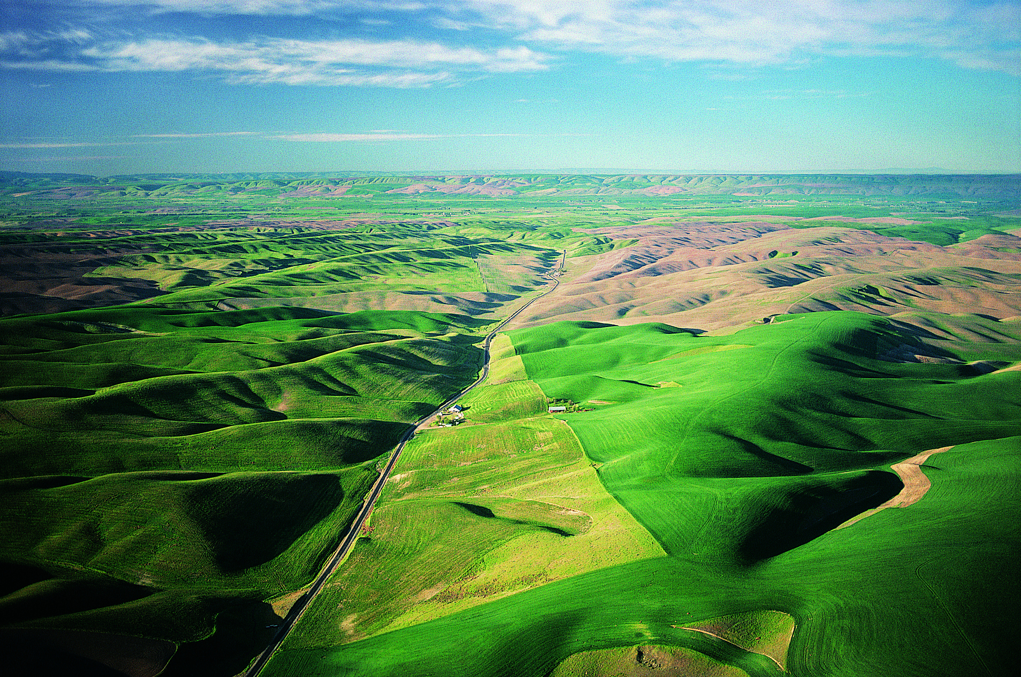 farmland, palouse, southeastern washington, usa
