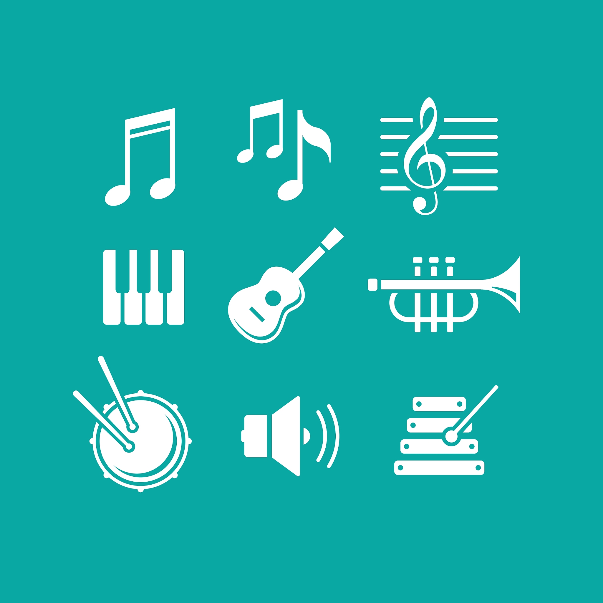 music icons for app