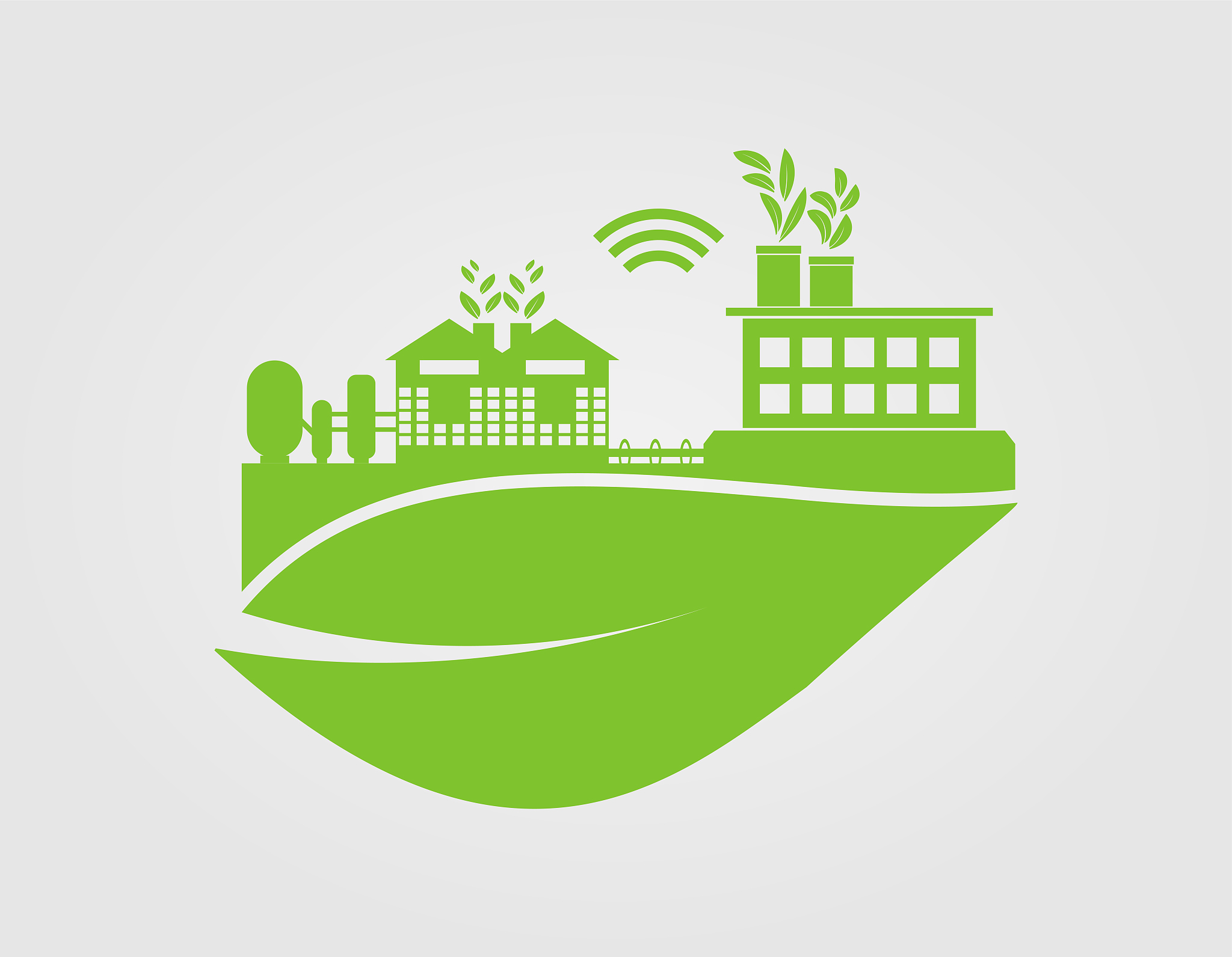 factory ecology,industry icon,clean energy with eco-friendly con