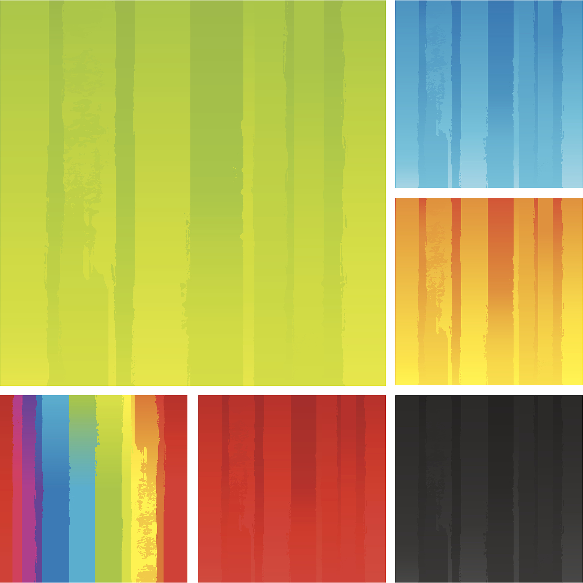 三种常见的颜色：红色、蓝色、黄色