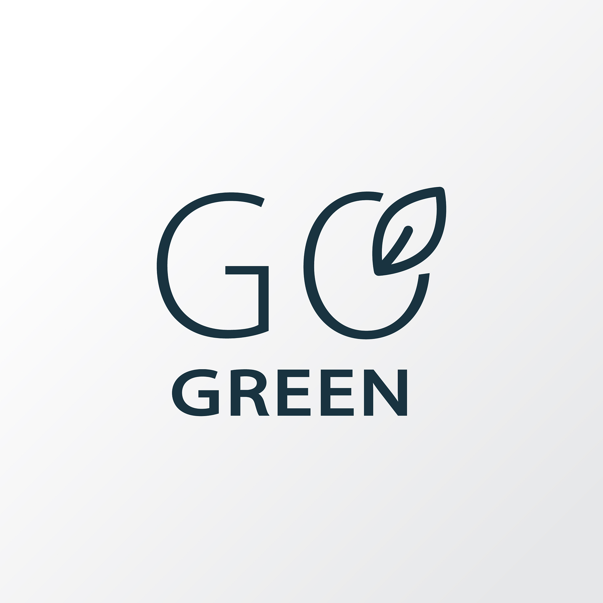 go green icon line symbol premium quality