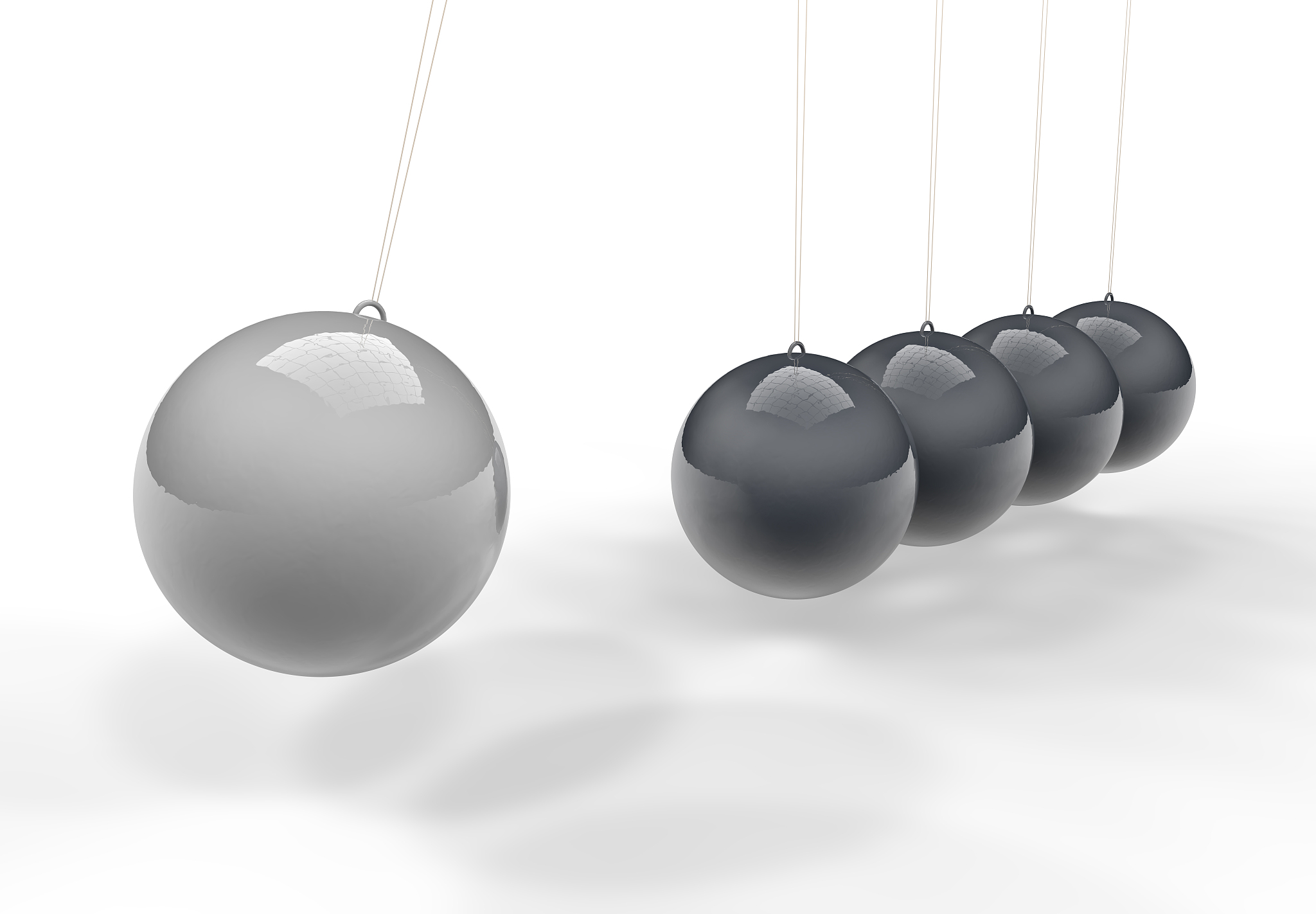 3d newton's cradle